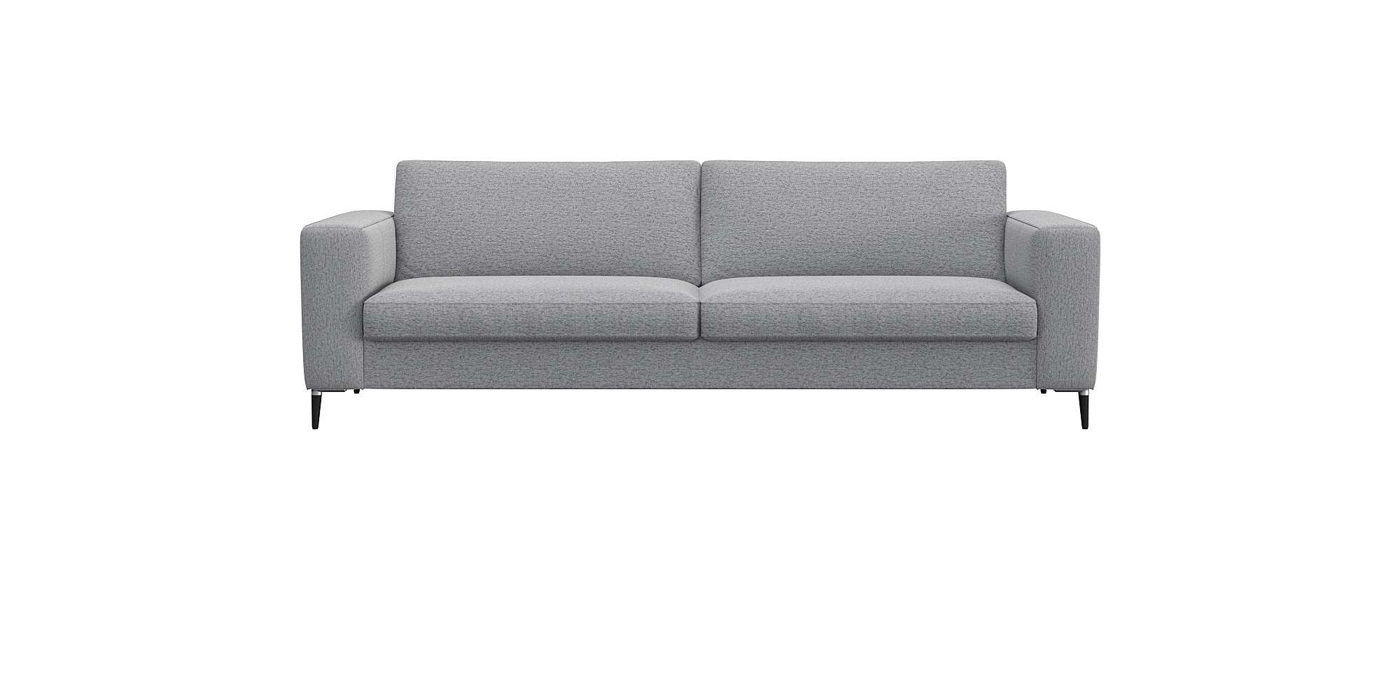 FLEXLUX 3-Sitzer »Fiore, super Sitzkomfort durch Kaltschaum im Sitz«, breite Armlehnen, Füße Alu+schwarz
