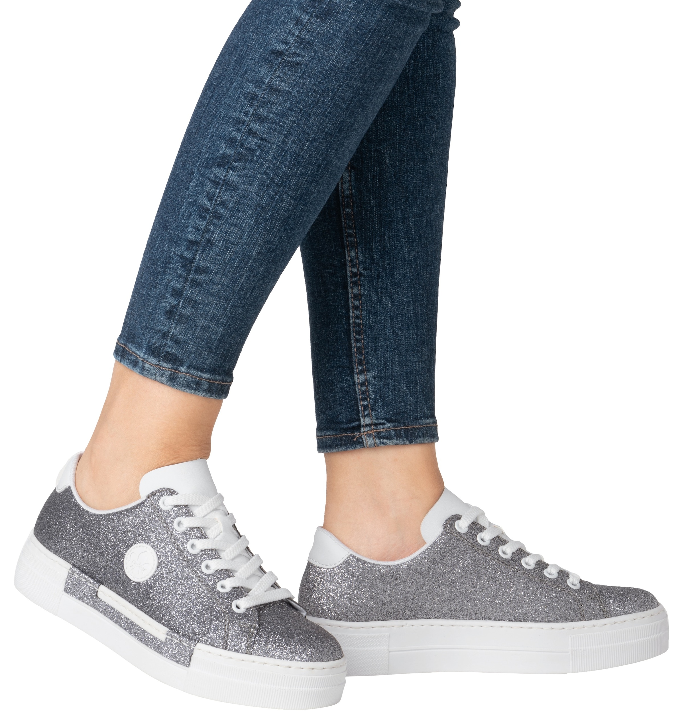 Rieker Sneaker, Freizeitschuh, Halbschuh, Schnürschuh mit Plateausohle