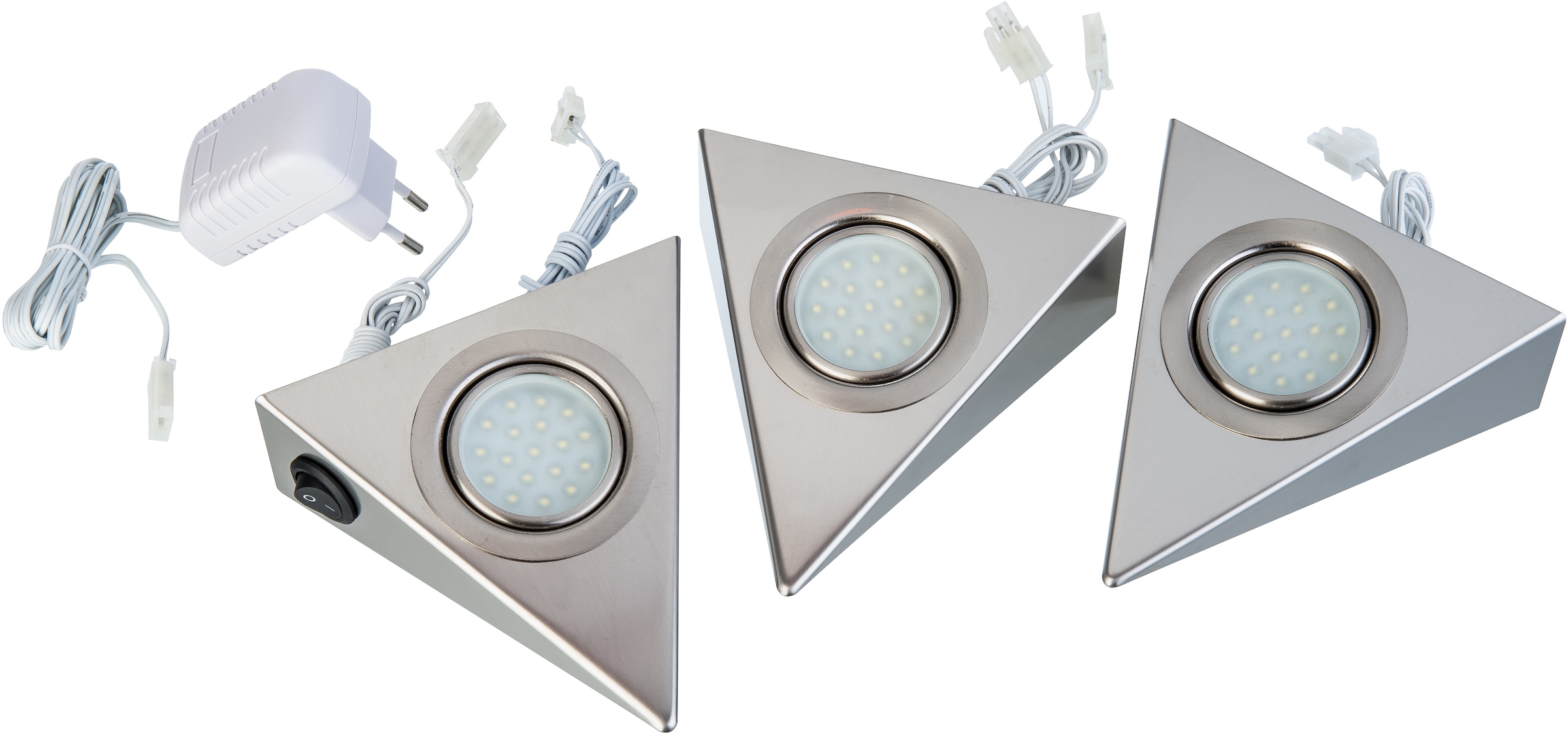 Nino Leuchten Unterschrankleuchte »DREIECK«, 1 flammig-flammig, LED Unterbauleuchte, Küchenlampe, Küchenbeleuchtung