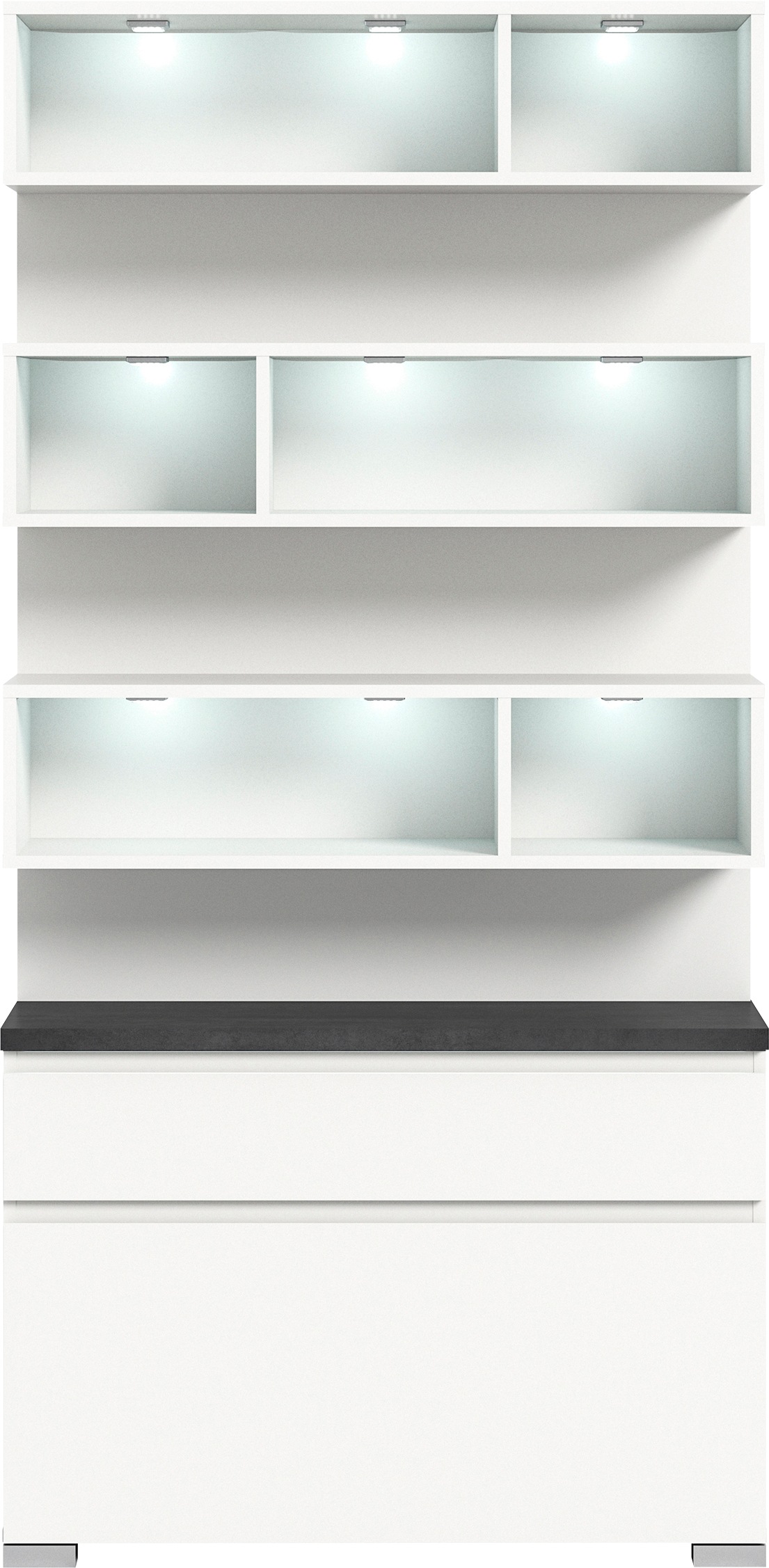 Thumbnail - INOSIGN Schuhschrank "Skoskap, Höhe 194 cm, Platz für ca. 22 Schuhpaare, viel Stauraum", 6 Fächer, 1 Klappe, 1 Schubkast...
