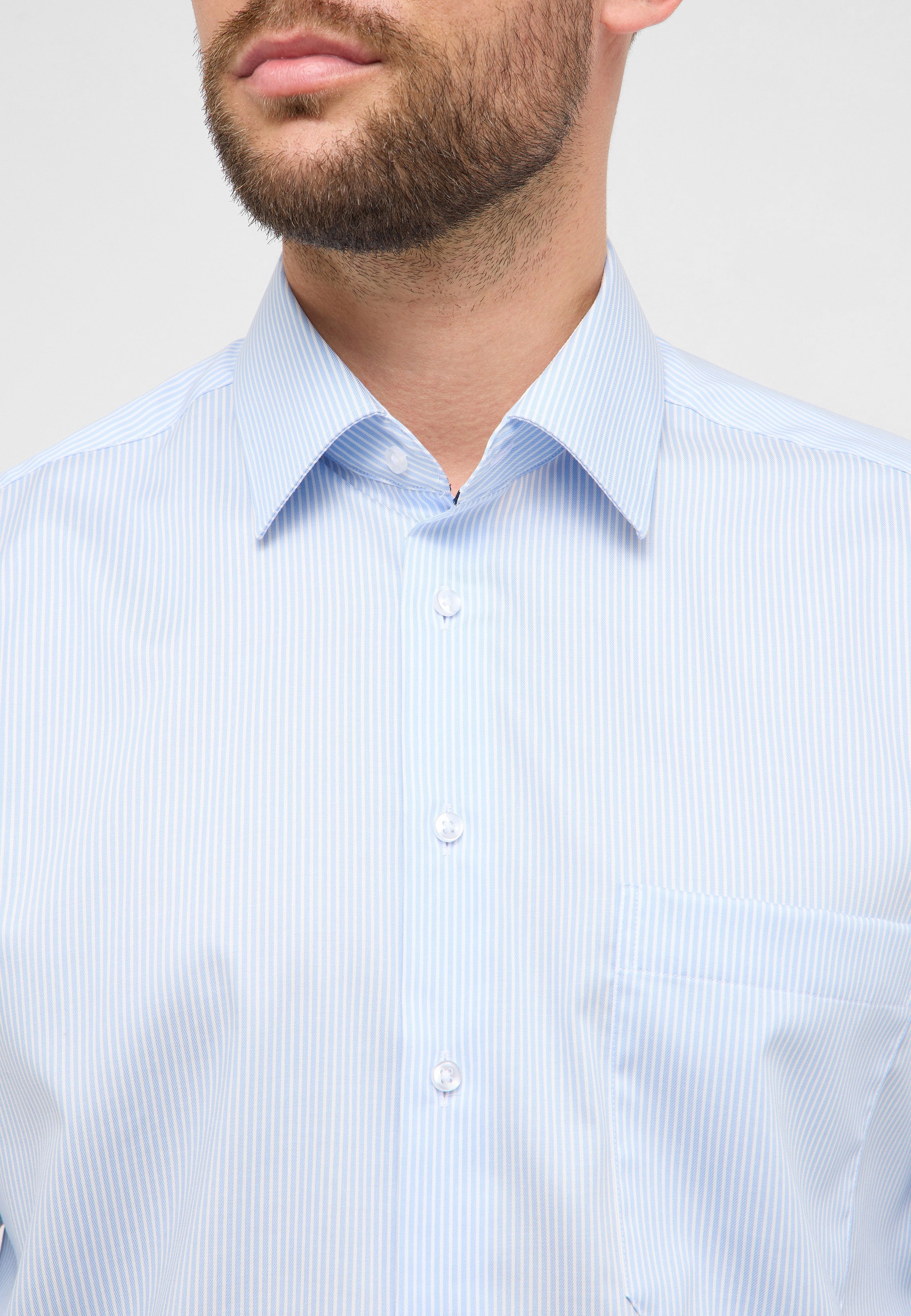 Thumbnail - Eterna Langarmhemd "COMFORT FIT" NON IRON (bügelfrei)