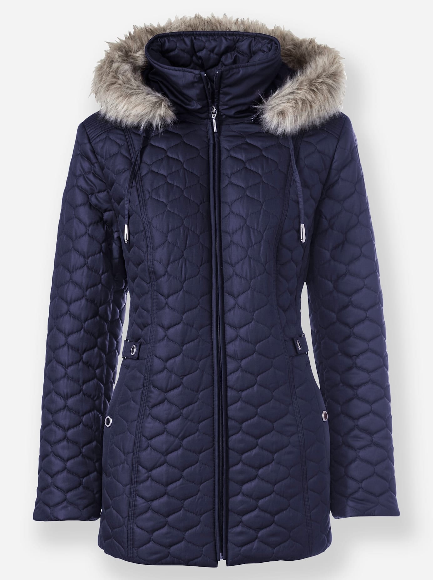 Classic Steppjacke, mit Kapuze