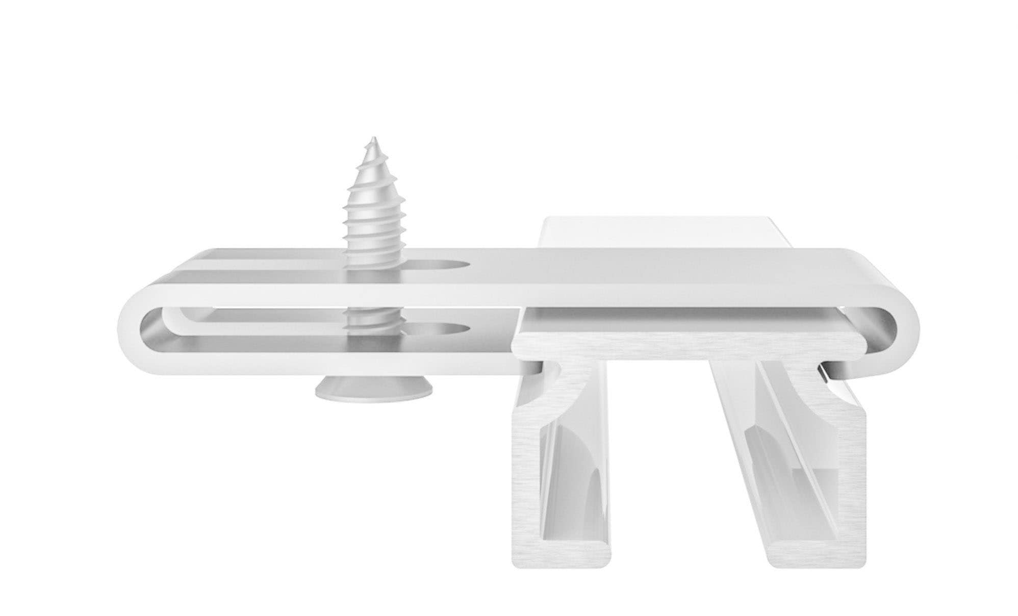 Thumbnail - SN DECO GROUP Gardinenschiene "Objektschiene SL" 1 läufig-läufig Fixmaß in versch. Längen und Farben, Aluminium, Innenla...