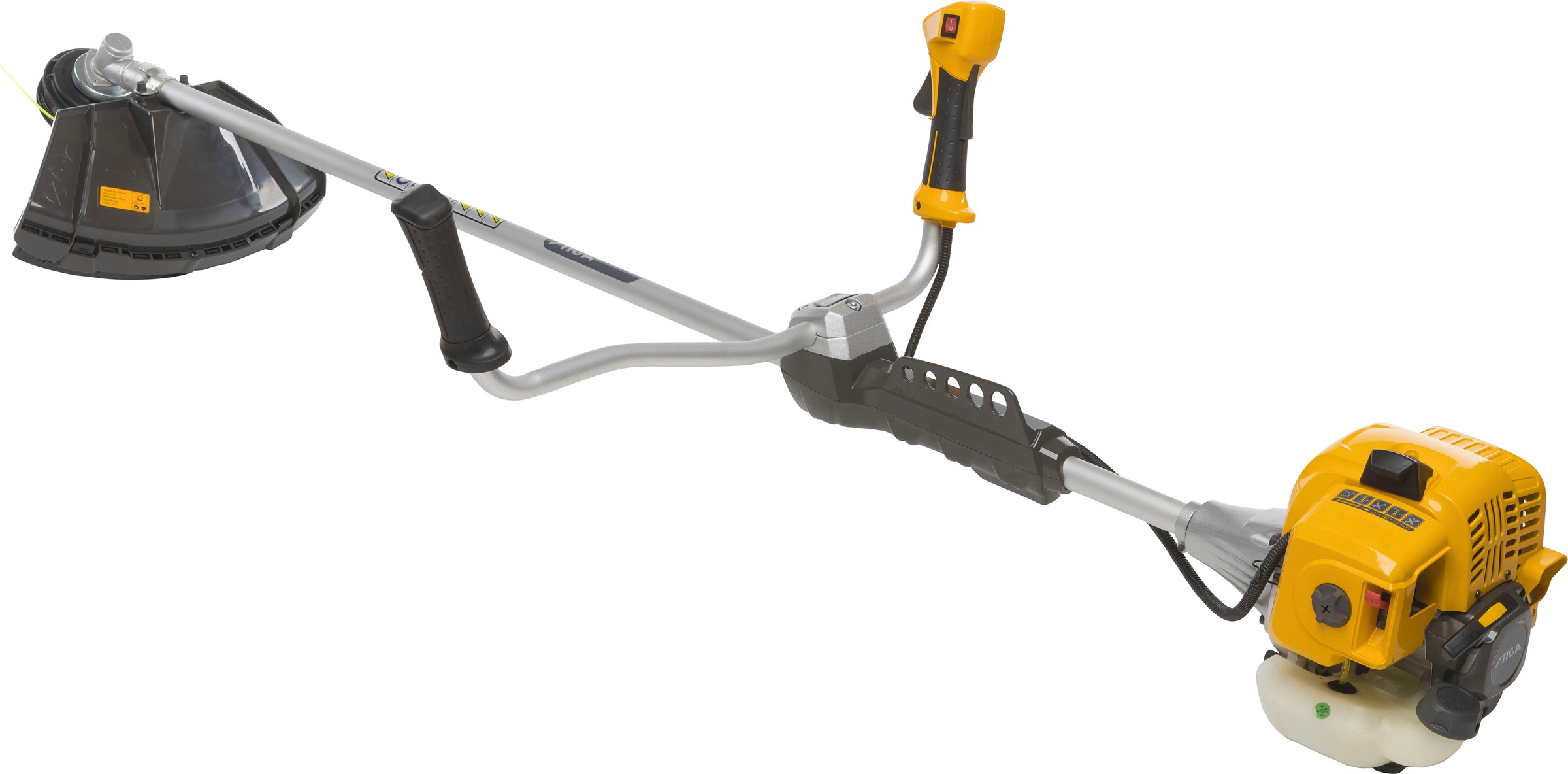 STIGA GARDEN Benzin-Motorsense »BC 555 B«, 51,7 cm³, Doppel-Faden, 3-T-Messer, Doppel-Tragegurt