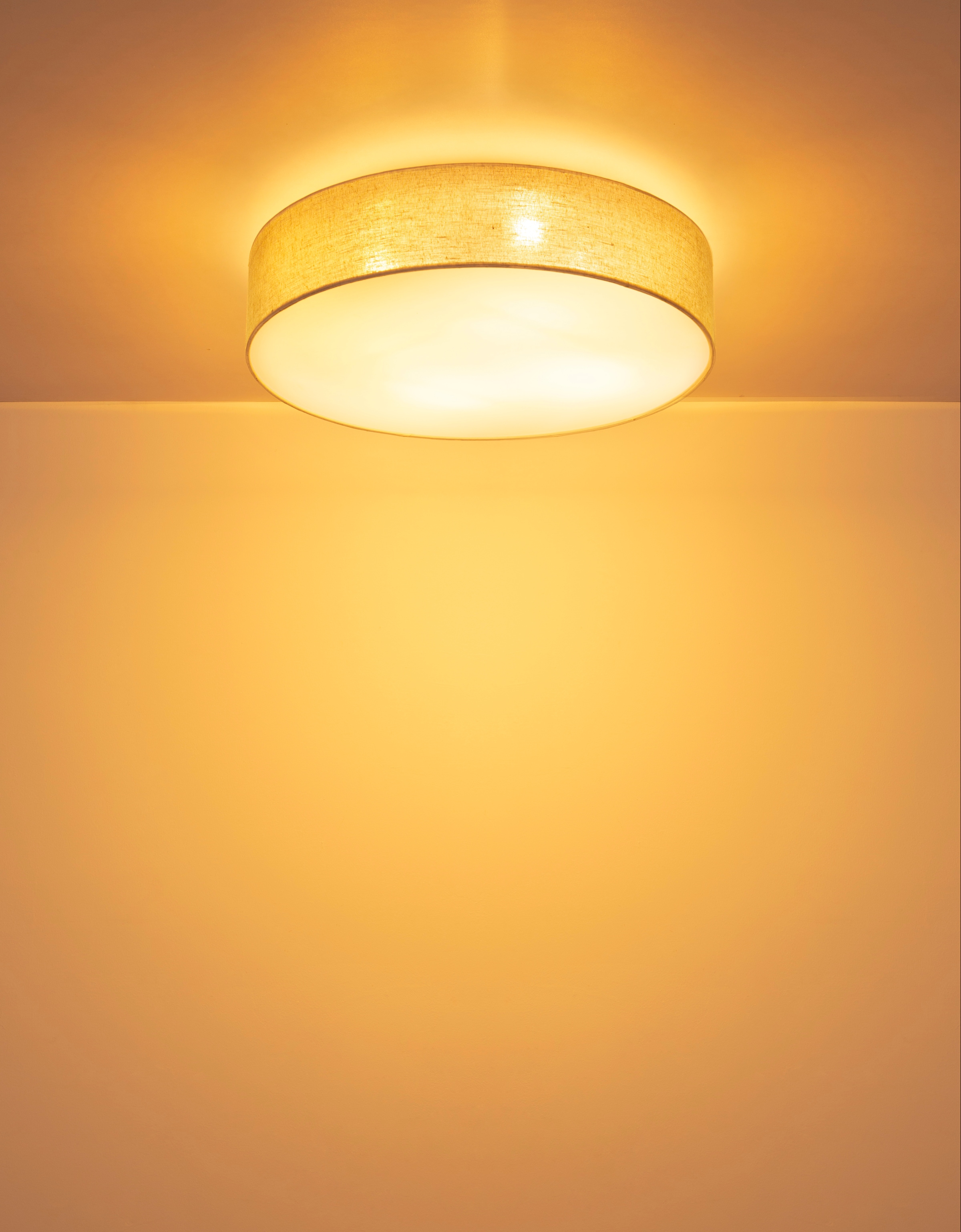 NOWA Deckenleuchte »JULE« E27 1 Stk. Deckenleuchte mit Leinen & Kunststoff, warmes Licht, modern & schlicht
