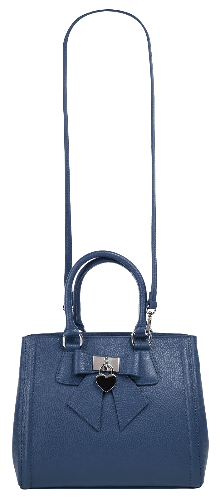 Cluty Henkeltasche »CLUTY Damen SOLCUORE echt Leder, Made in Italy« echt Leder, Made in Italy