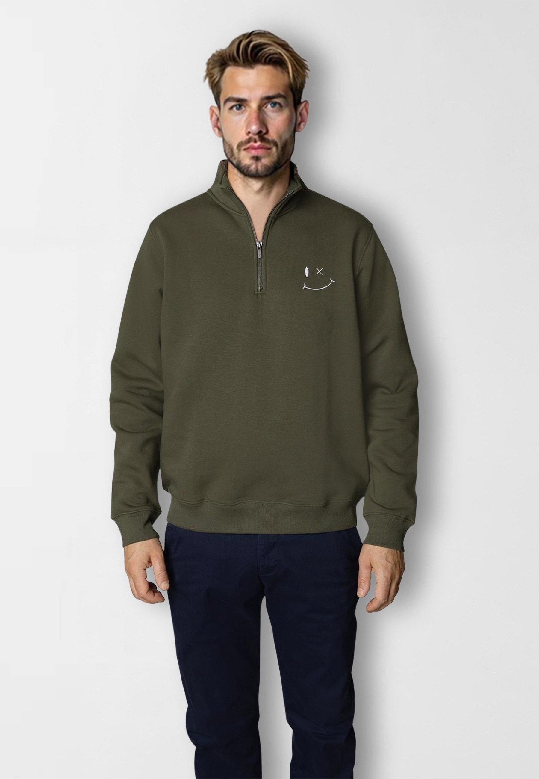 Clean Cut Copenhagen Troyer »Clean Cut Copenhagen Patrick Half-Zip Sweatshirt«, 1 Stk.
