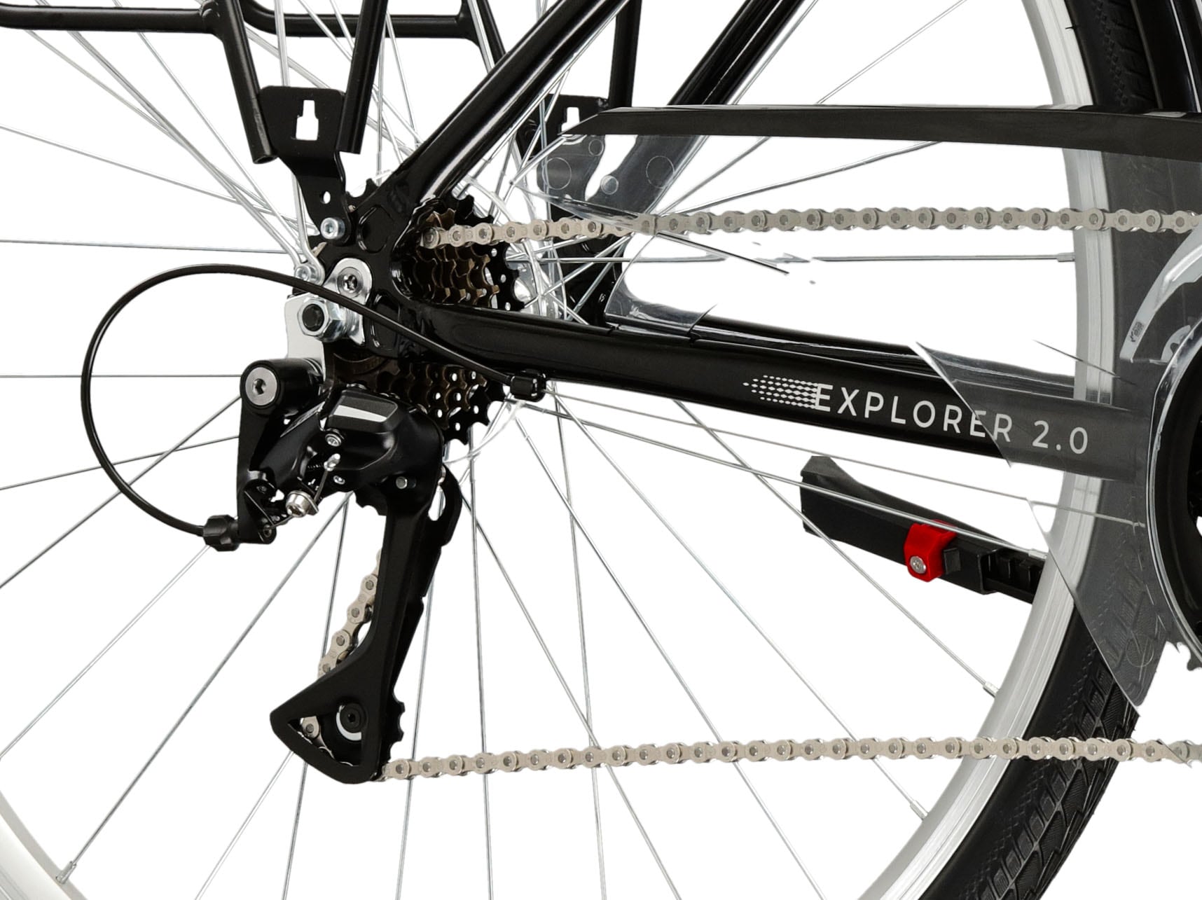 Kross Trekkingrad »Trekkingrad Explorer 2.0 schwarz 21 Gänge«, 21 Gang, Shimano, ACERA M3020 Schaltwerk