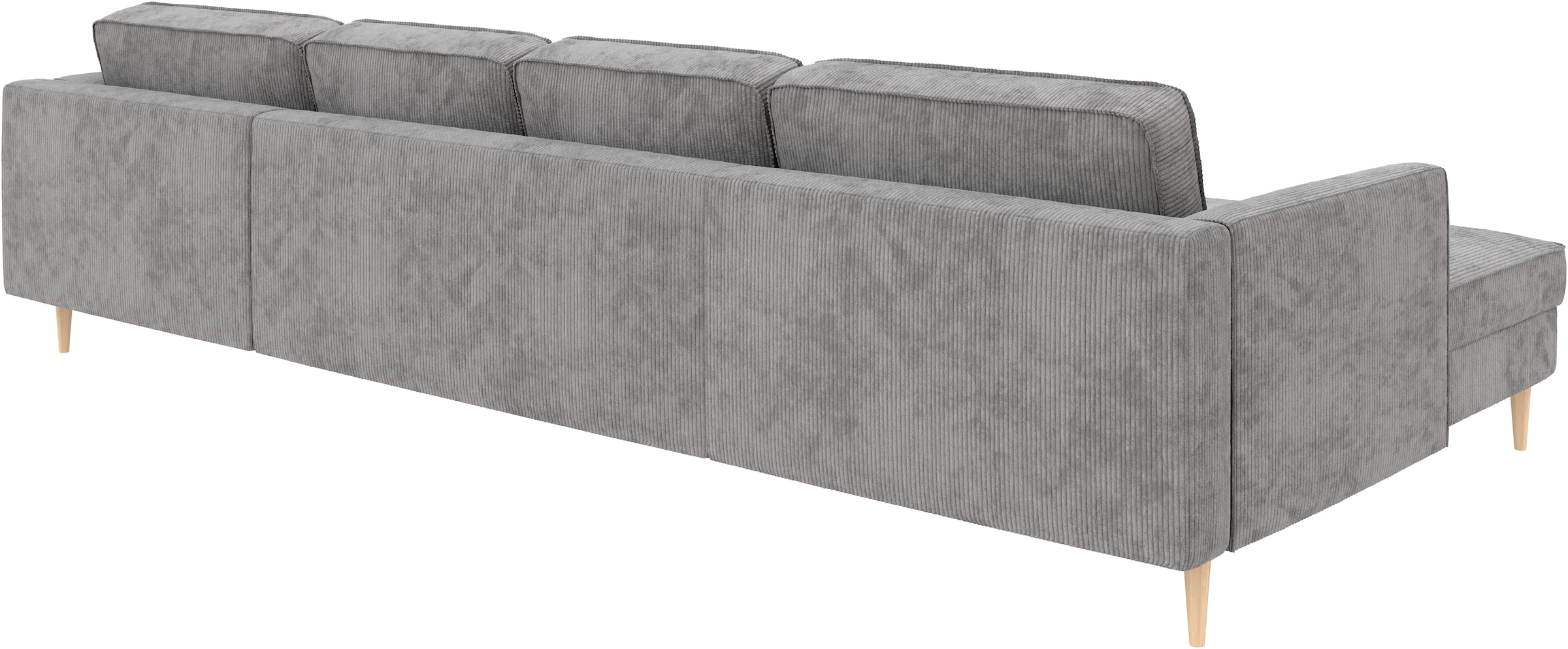 Home affaire Wohnlandschaft »Booster Couch wahlweise mit Schlaffunktion und Bettkasten-auch in Cord«, Sofa in U-Form, Breite 305 cm