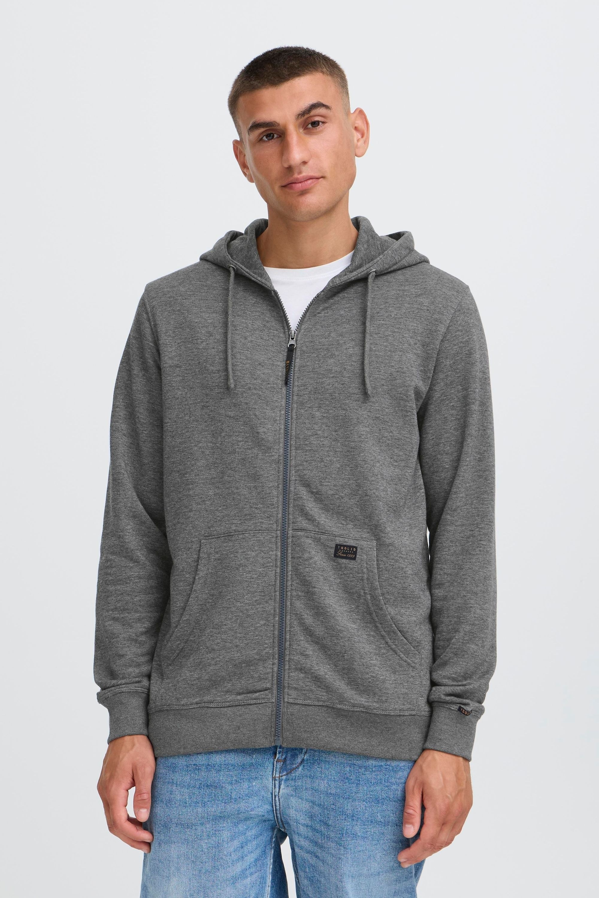 Thumbnail - Solid Kapuzensweatjacke "Kapuzenfleecejacke SDAUPO"