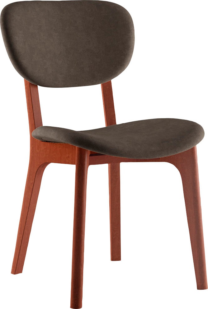 INOSIGN Stuhl "COZY Made in Italy" (Set) 2 Stk. Microfaser Gestell in Buche günstig online kaufen