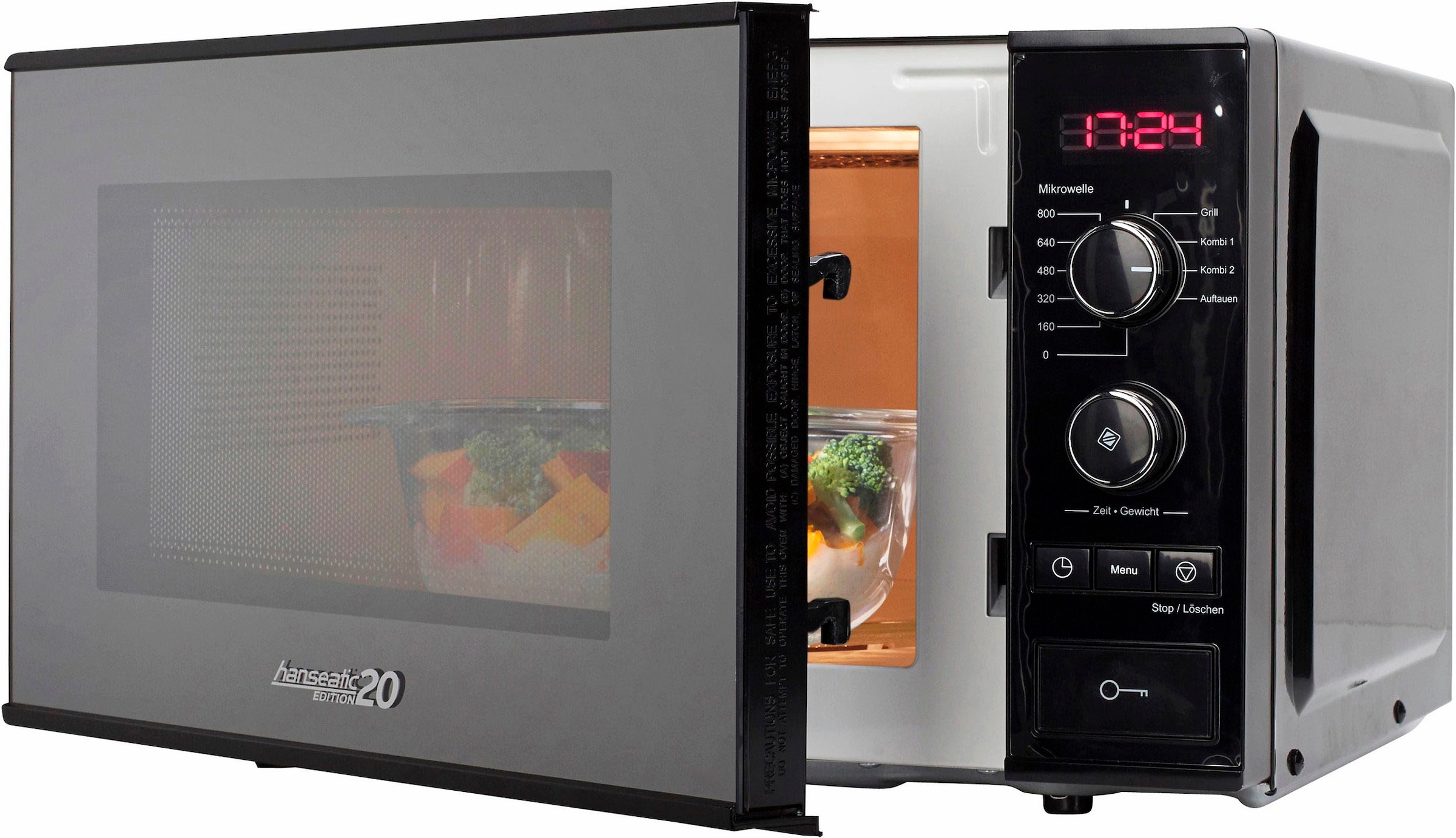 Hanseatic Mikrowelle "63147329" Grill 800 W Grill, 9 Automatikprogramme, Au günstig online kaufen