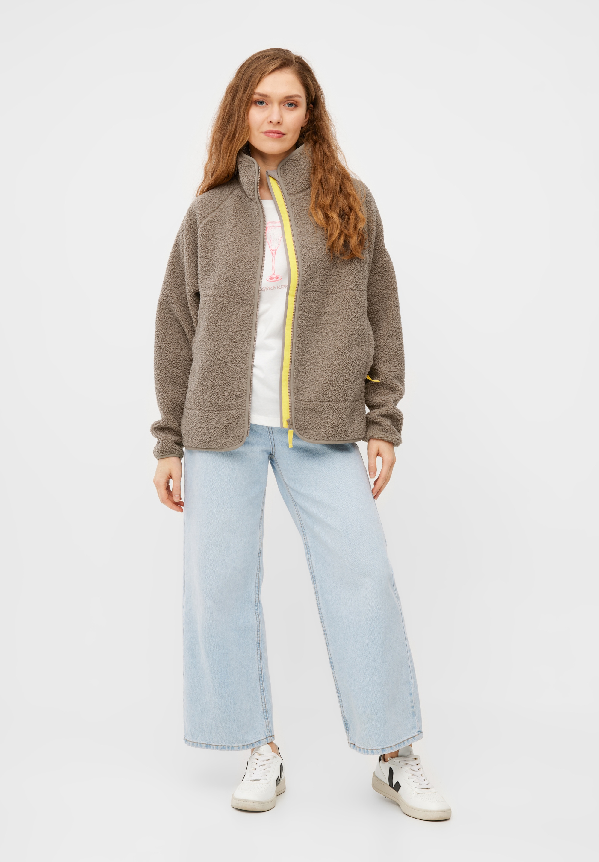 Derbe Fleecejacke »Kuschelby«, Kuschelige Damen Fleece Jacke aus nachhaltigen Materialien