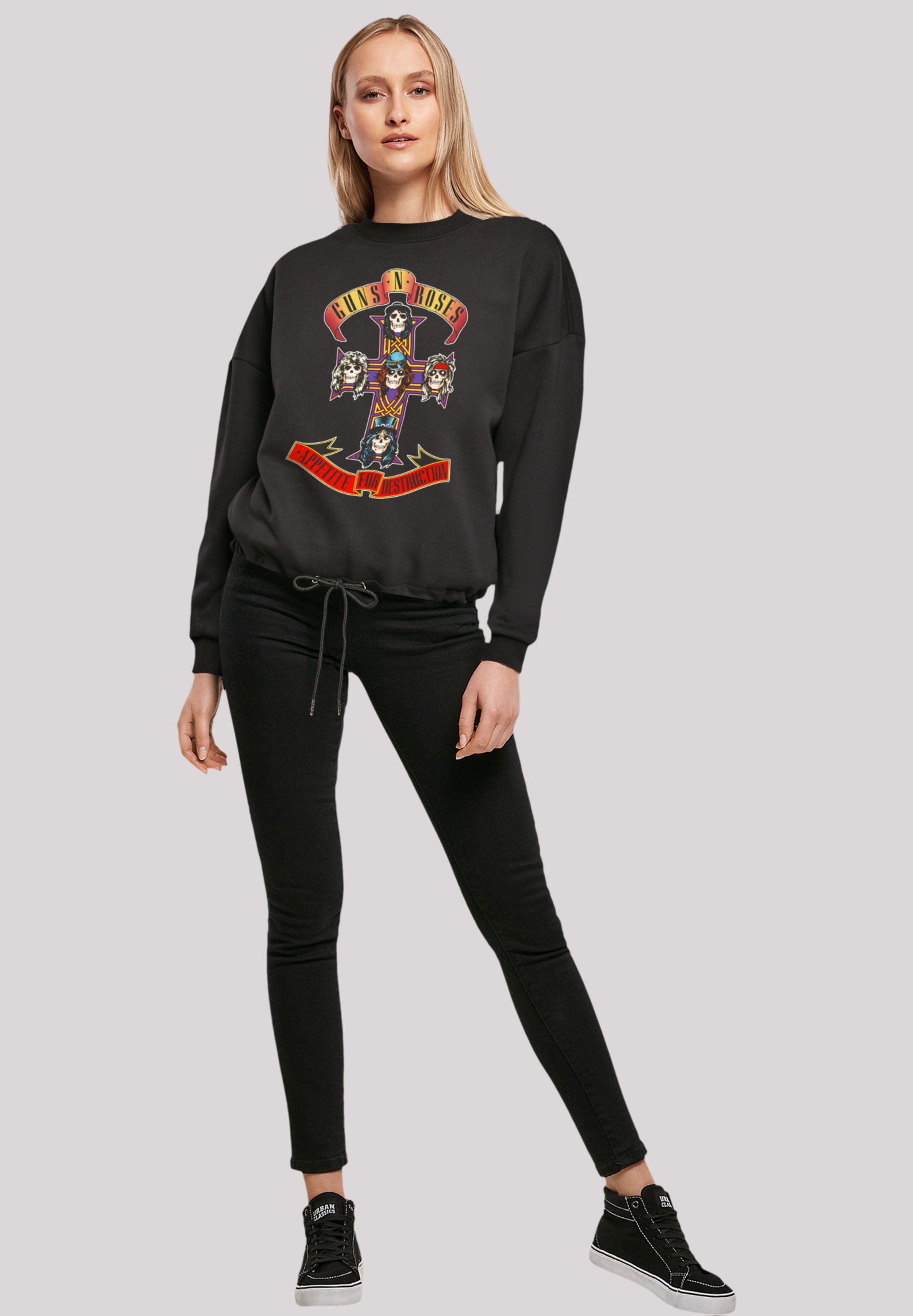 F4NT4STIC Sweatshirt »Guns 'n' Roses Appetite For Destruction«, Premium Qualität