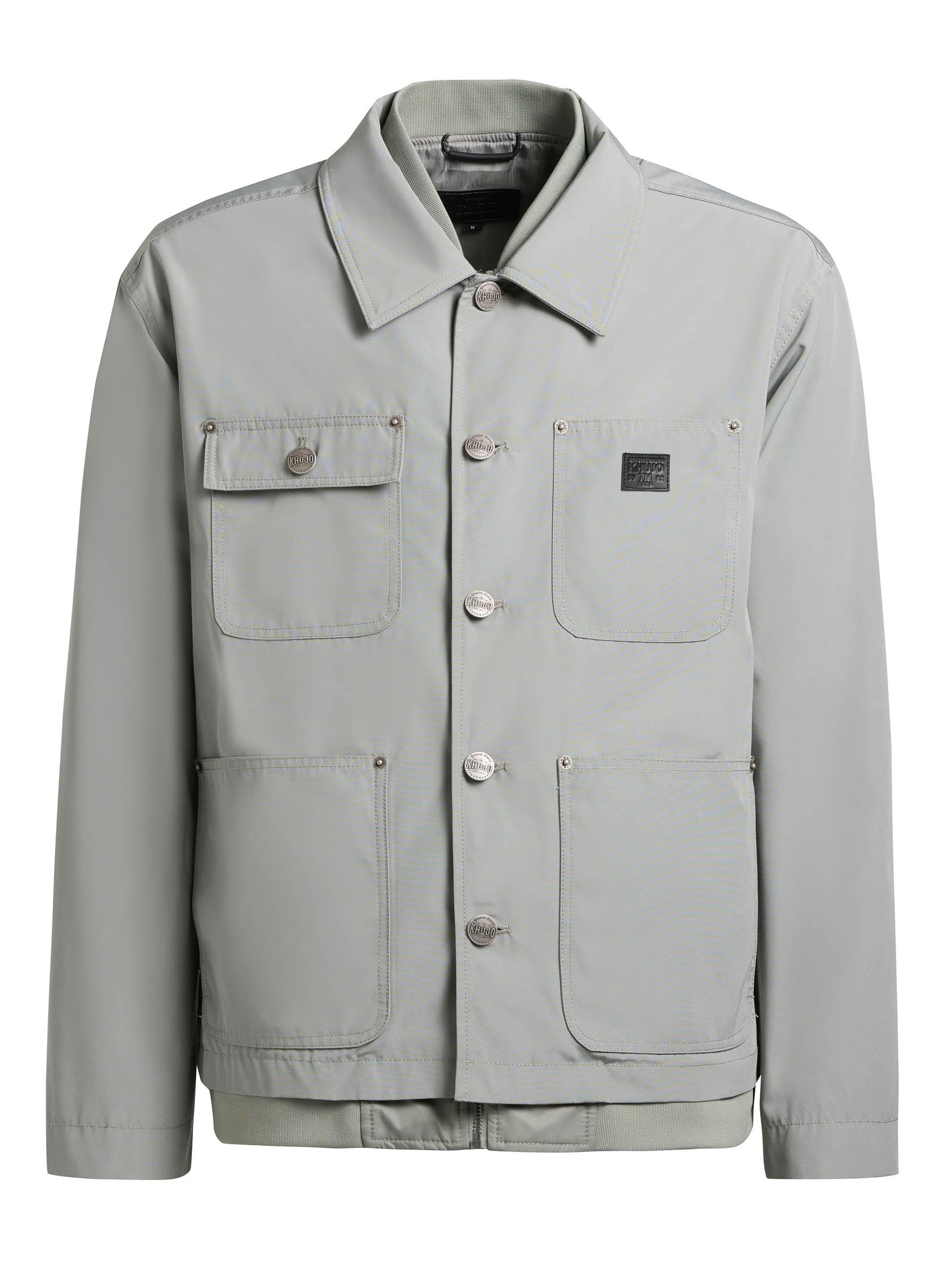 khujo Hemdjacke »Raise« Hybride Herrenjacke mit Bomberjacken-Elementen