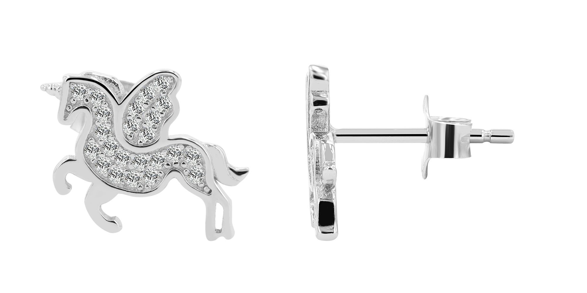 Adelia's Unicorn Earrings 925 Sterling Silver Silver 2