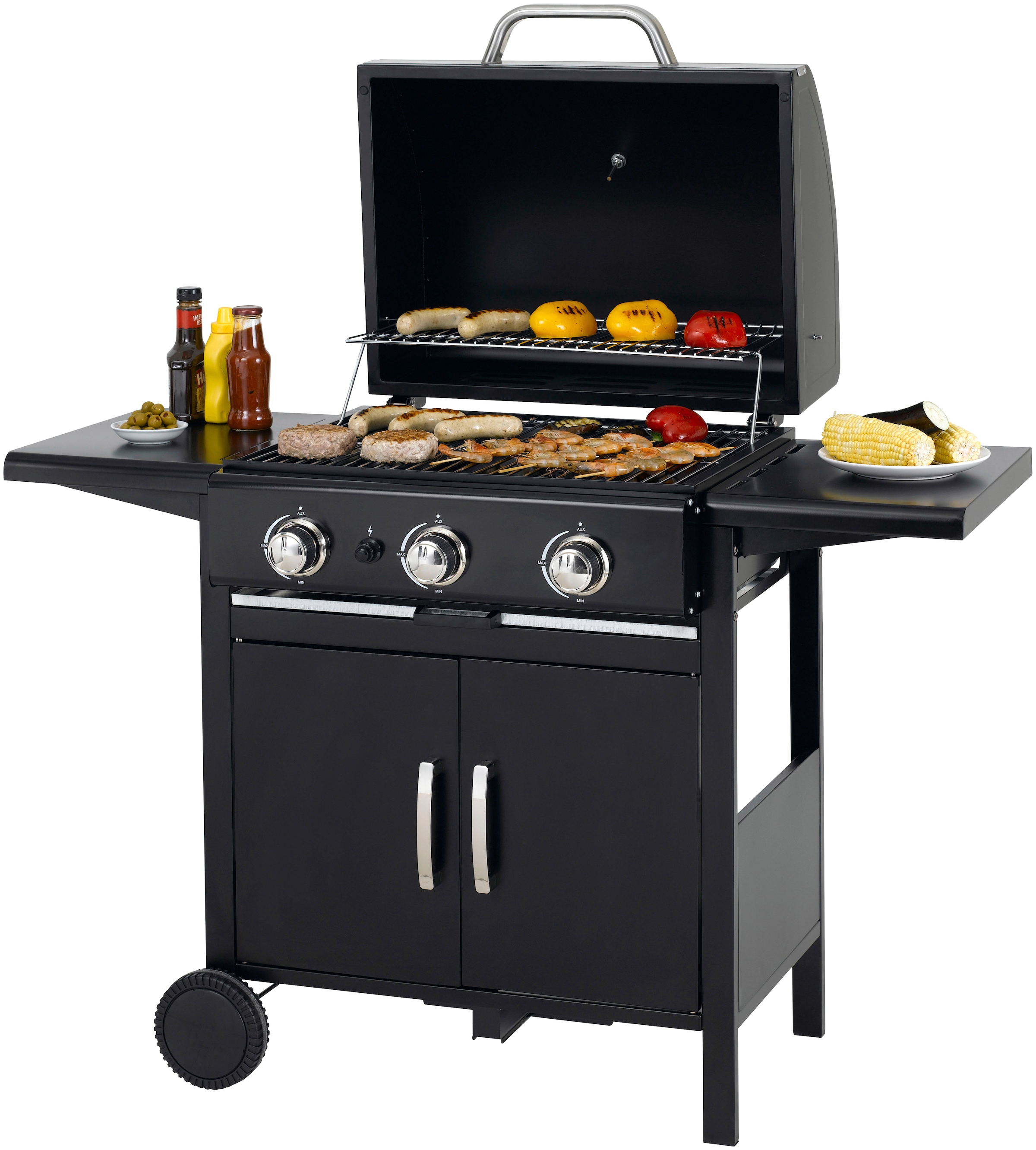 Tepro Gasgrill "Mayfield", BxTxH: 127x58x103 cm, 3-Brenner á 3 kW