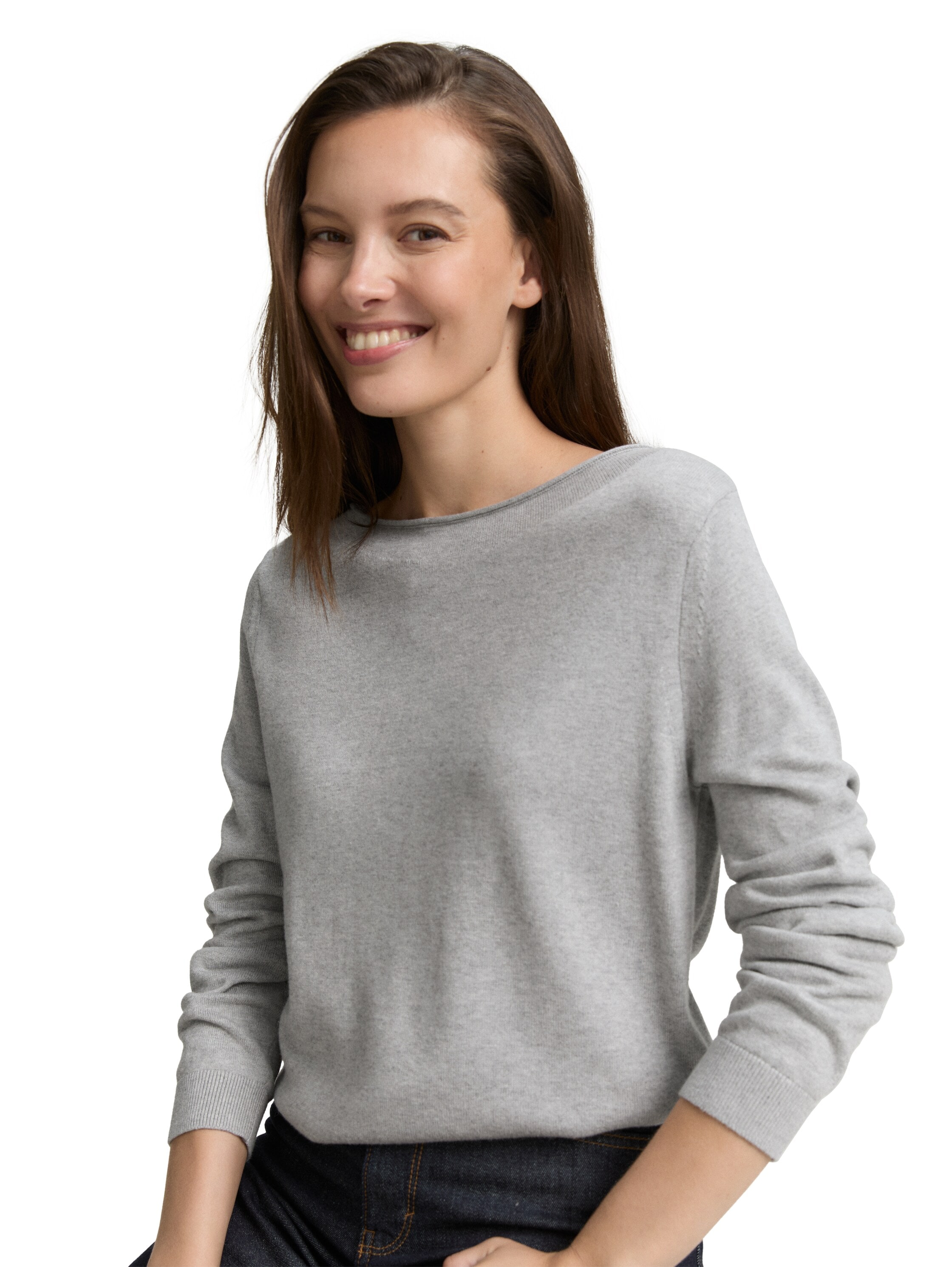 TOM TAILOR Strickpullover, mit U-Boot Ausschnitt