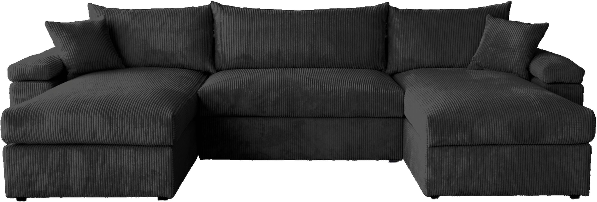 OTTO home Wohnlandschaft »Cosy U-From Breite 309 cm, Sitzaufbau im Sandwich-Federkern« Bezüge in Cord oder Struktur weich wählbar mit Kaltschaumauflage