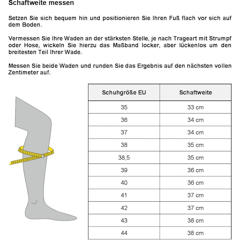 Gabor Stiefel, mit Raffungen am slouchy Schaft