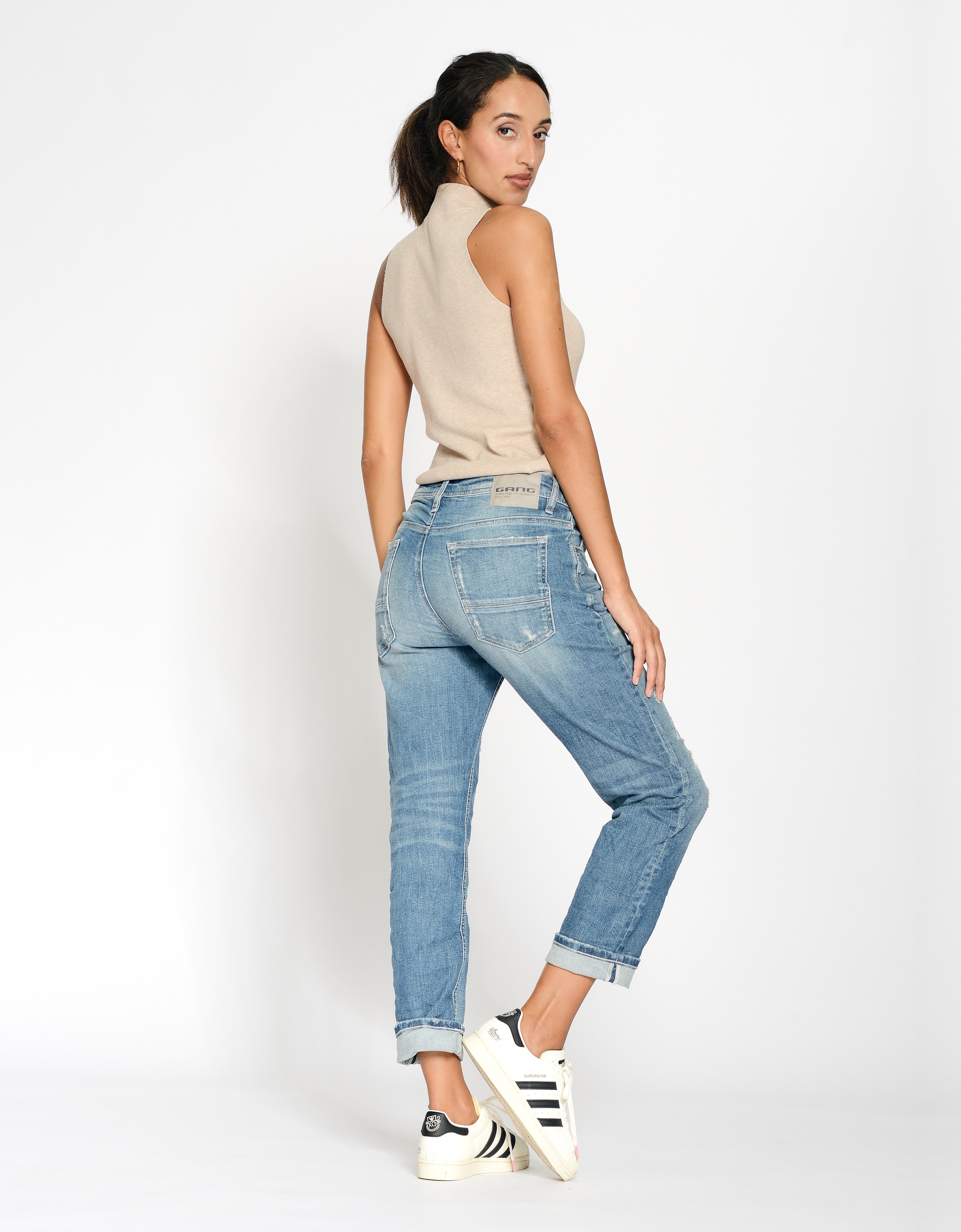 GANG Boyfriend-Jeans »GANG Jeans Boyfriend 94NICA CROPPED«