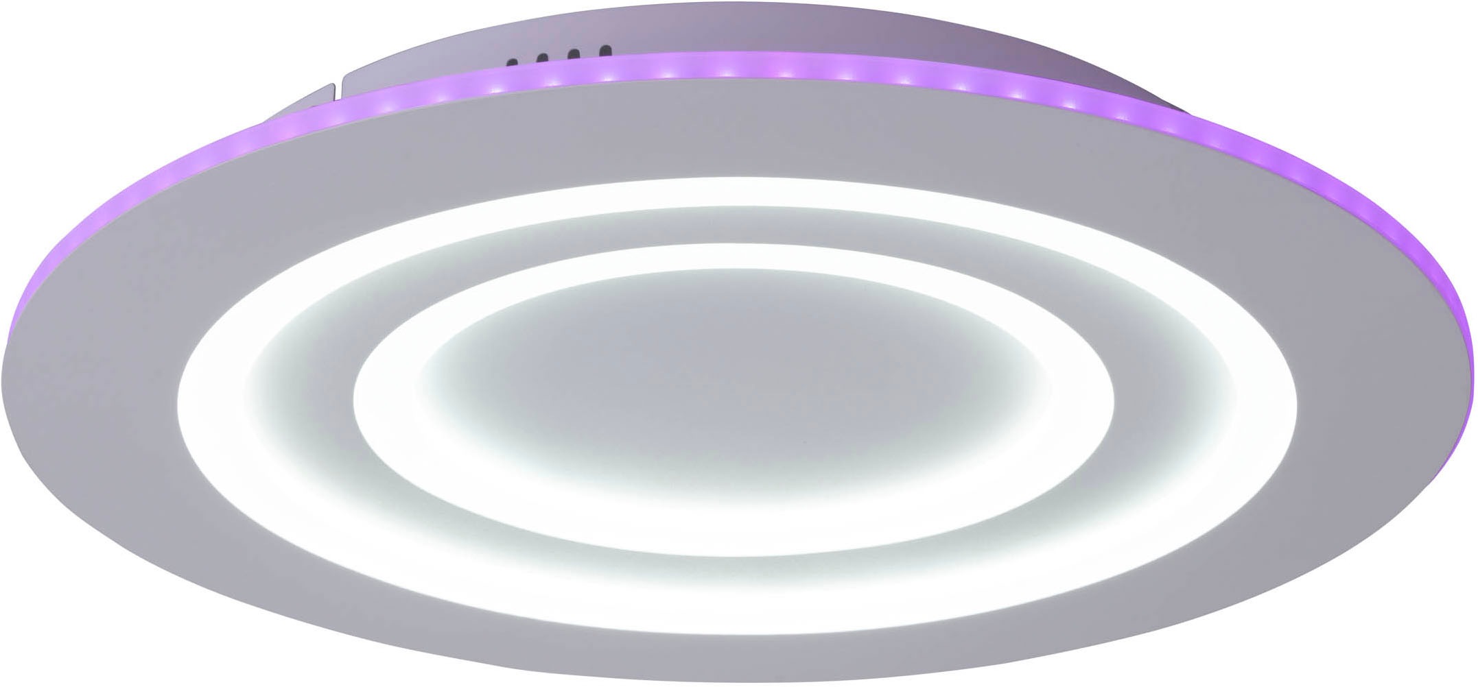näve LED Deckenleuchte »Mirel«, 1 flammig, Leuchtmittel LED-Modul | LED fest integriert, RGB, CCT, Memory, Nachtlicht, stufenlos dimmbar per Funk-Fernbedienung