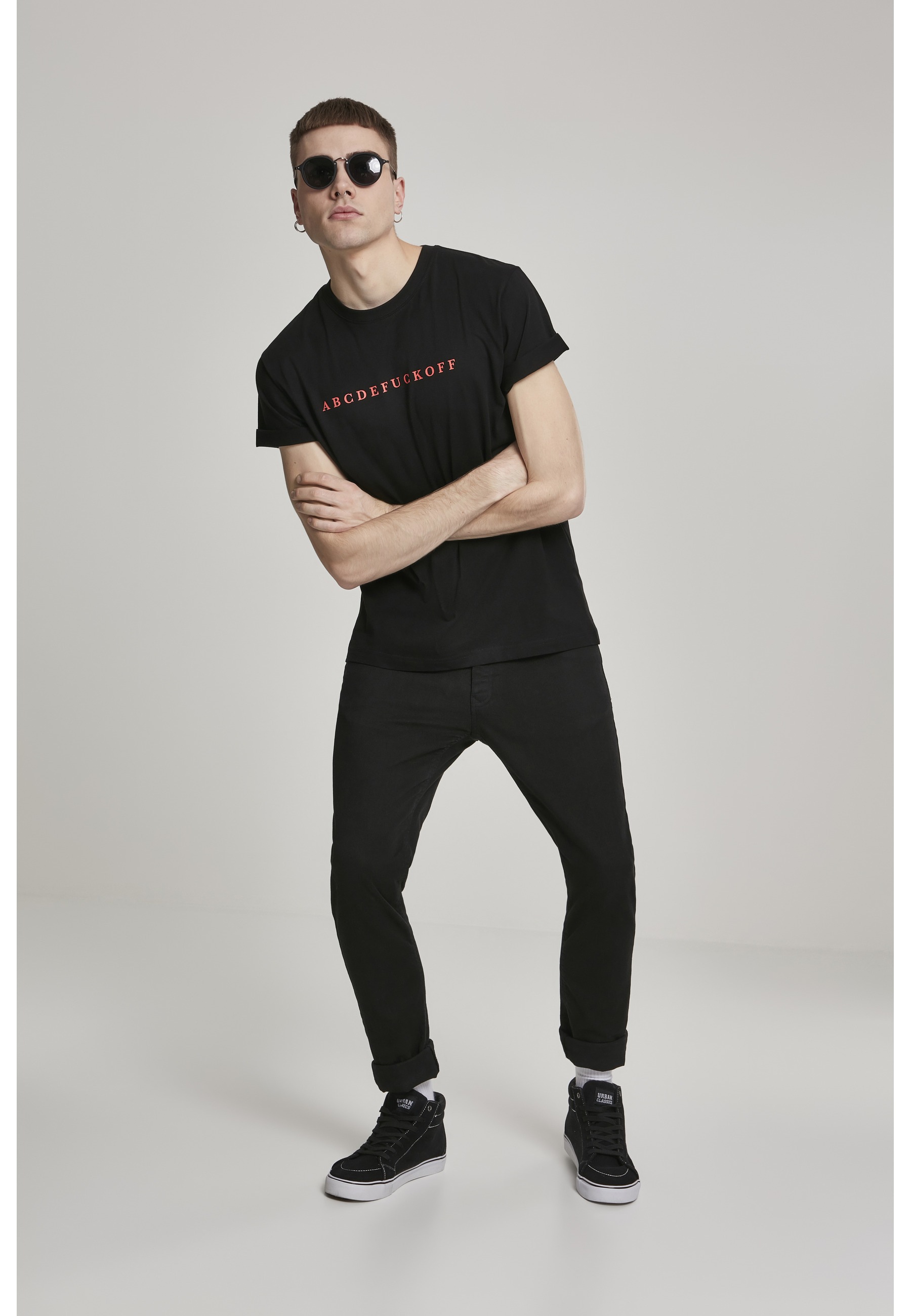 MisterTee T-Shirt »MisterTee Herren ABC Tee« 1 Stk.