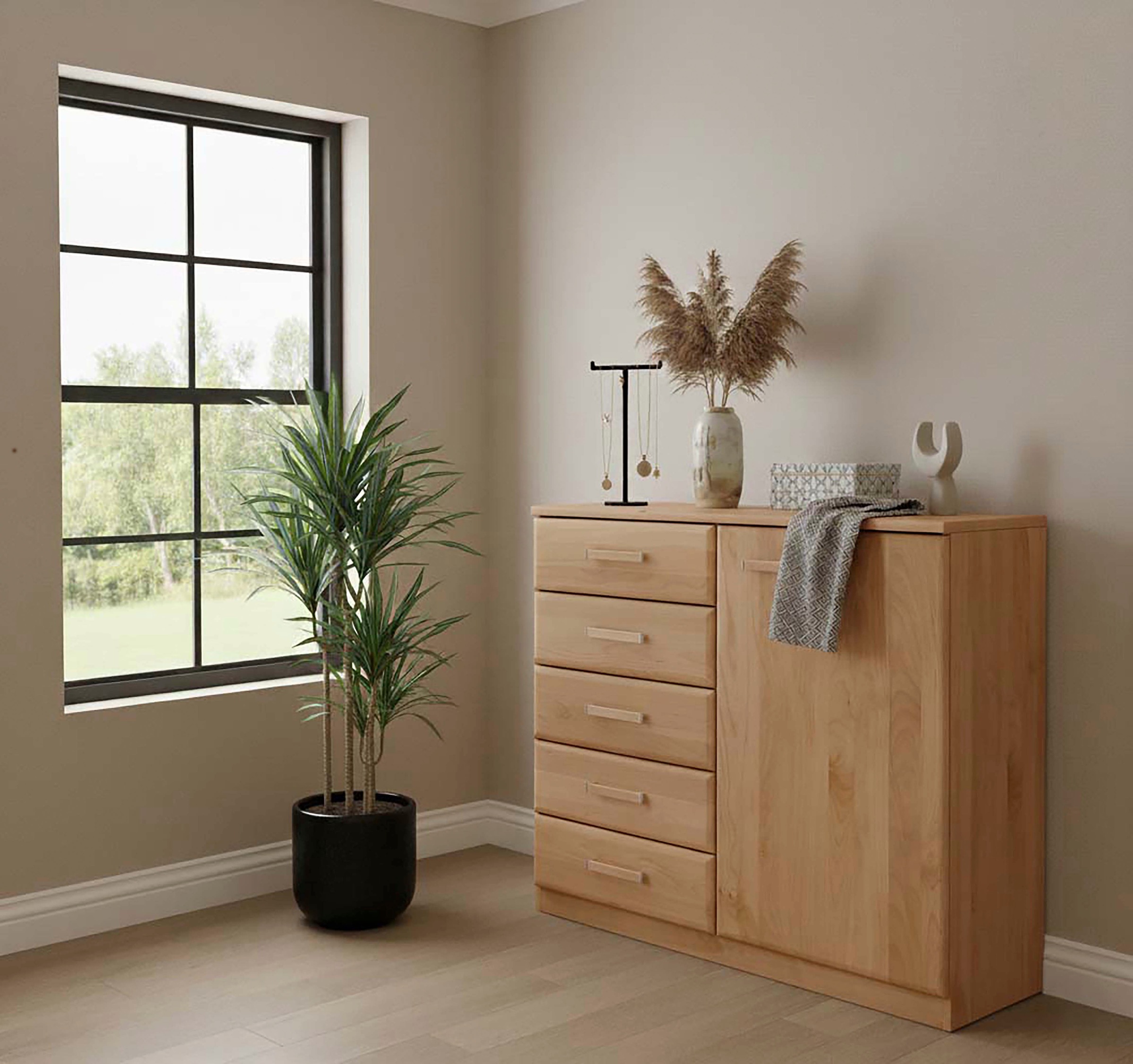 WIEMANN Kombikommode "Lausanne, Drehtürenschrank, Schrank, Wäscheschrank, E günstig online kaufen