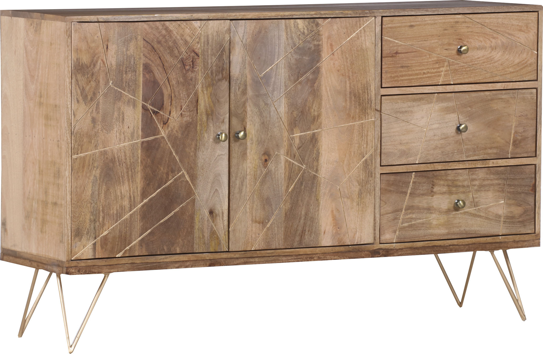 Gutmann Factory Sideboard, mit modernen Haarnadel Beinen