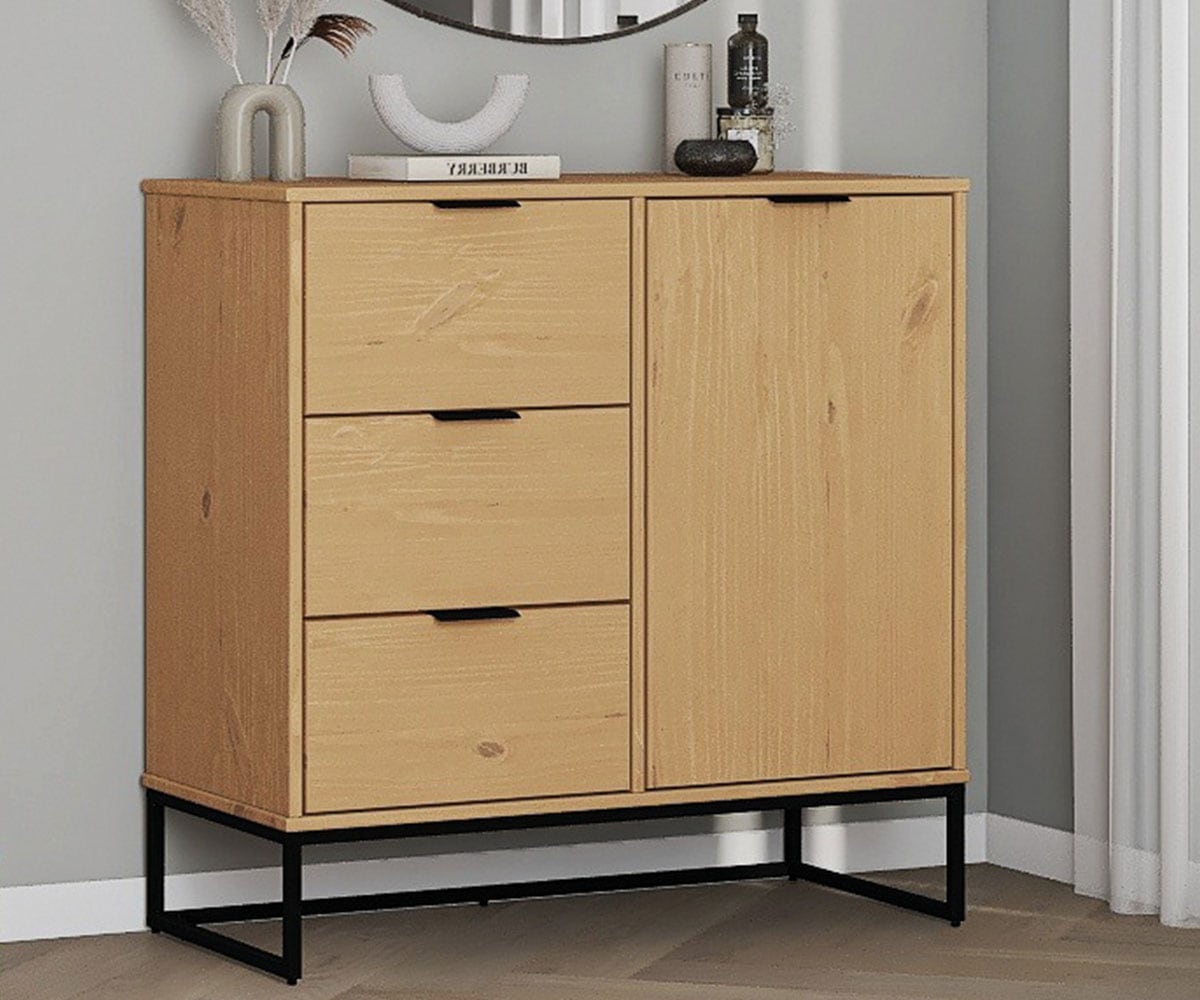 Inter Link Kombikommode "Vivo" 1 Stk. tlg. Kiefer Massiv, Soft-Close, Indus günstig online kaufen