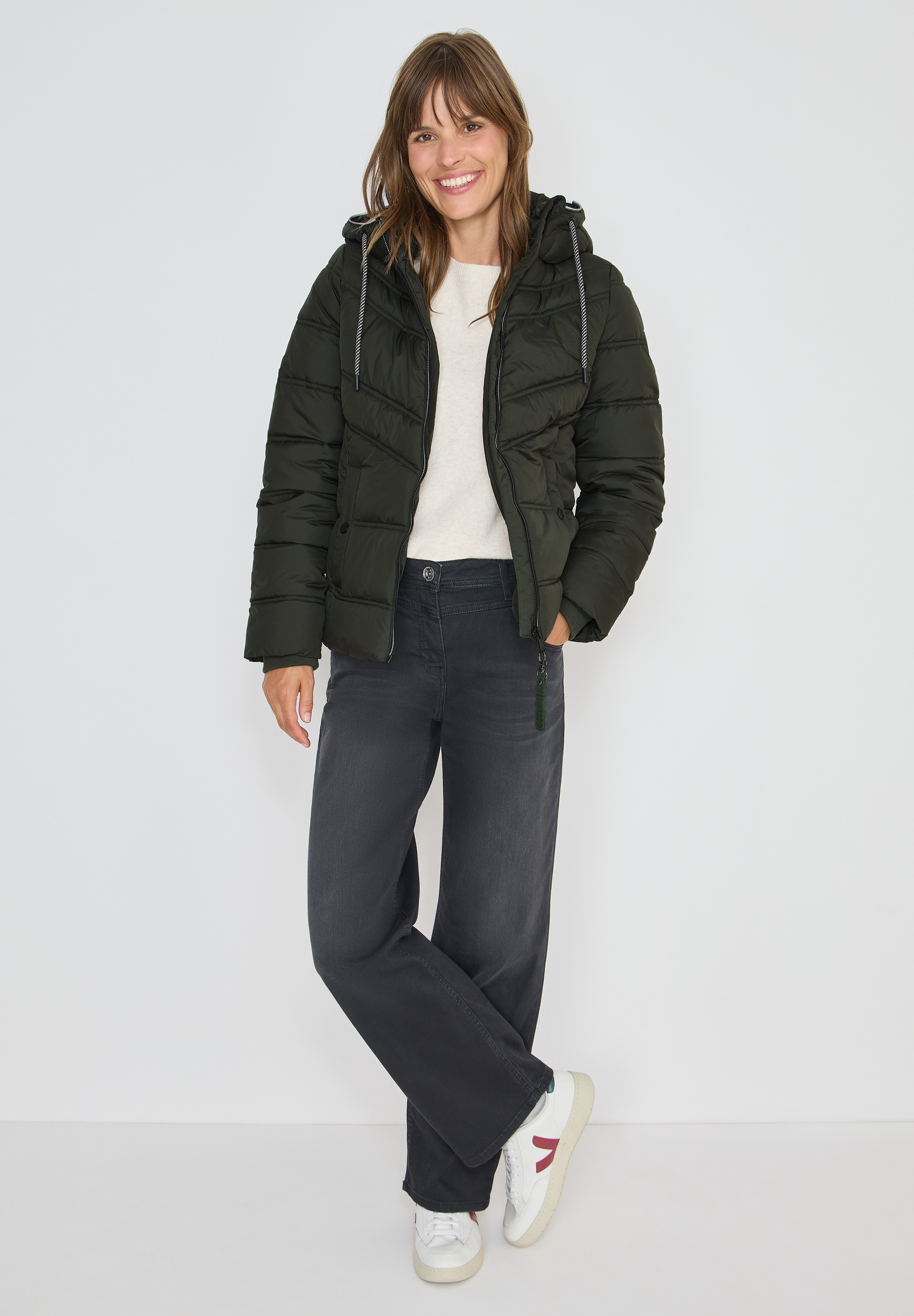 Cecil Steppjacke, mit Kapuze, mit Kapuze