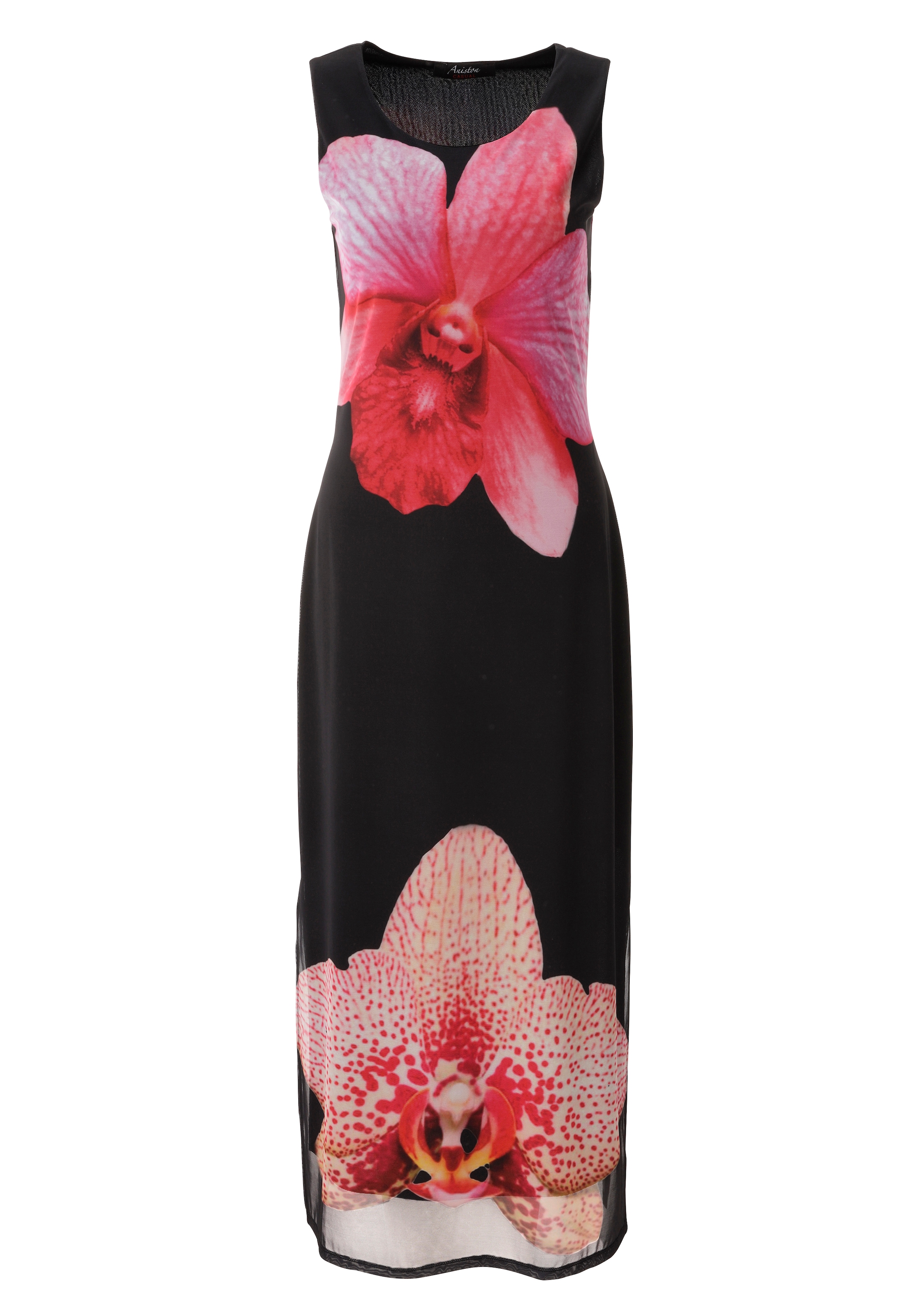 Aniston CASUAL Sommerkleid mit großflächigen Batikblüten bedruckt - NEUE KOLLEKTION