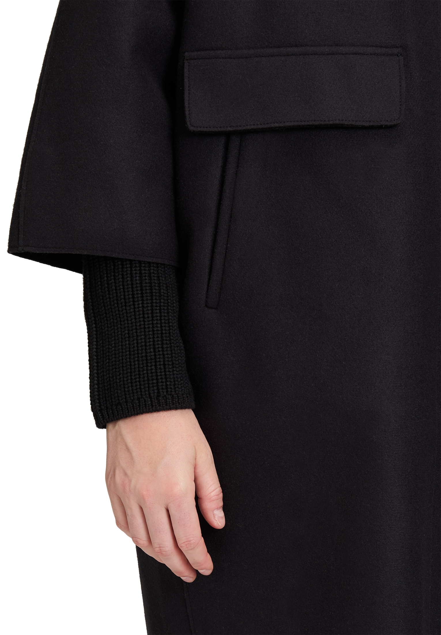 Betty Barclay Wolljacke »Betty Barclay Damen Wollmantel mit Strickdetails«