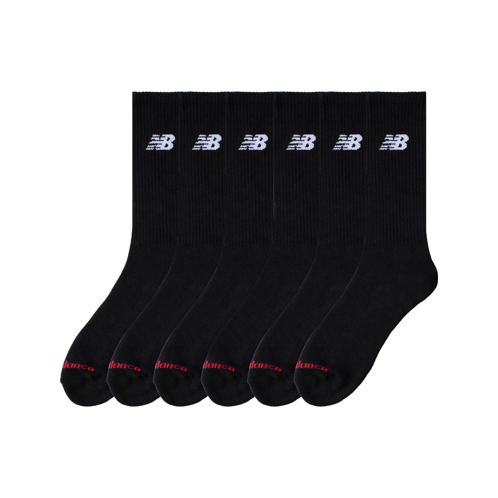 New Balance Sportsocken "EVERYDAY CREW 6 PAIRS" 6 Paar tlg. mit 6 Teilen, für sportive Aktivitäten geeignet, aus Baumwolle