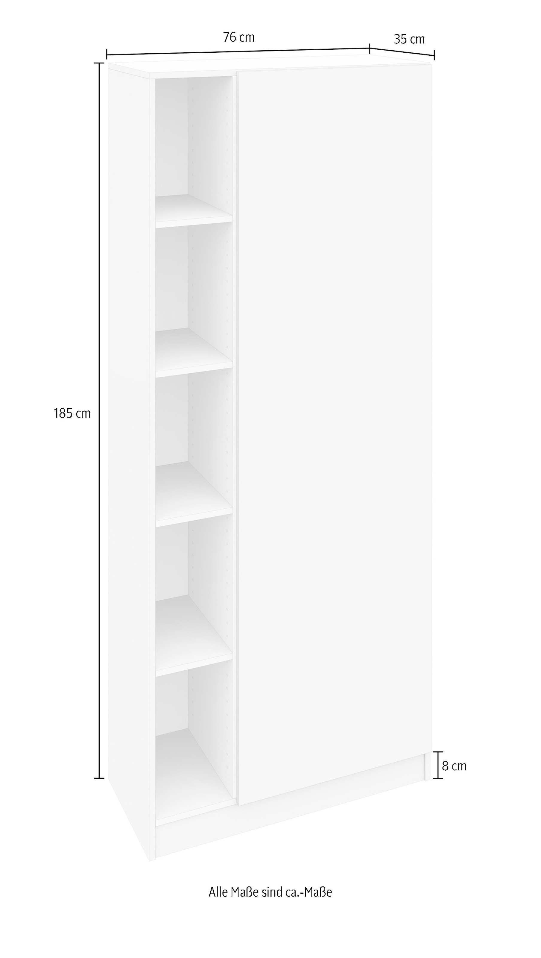 borchardt Möbel Aktenschrank Mehrzweckschrank bestellen BAUR moderner Push-to-Open-Funktion »Wallis«, mit 