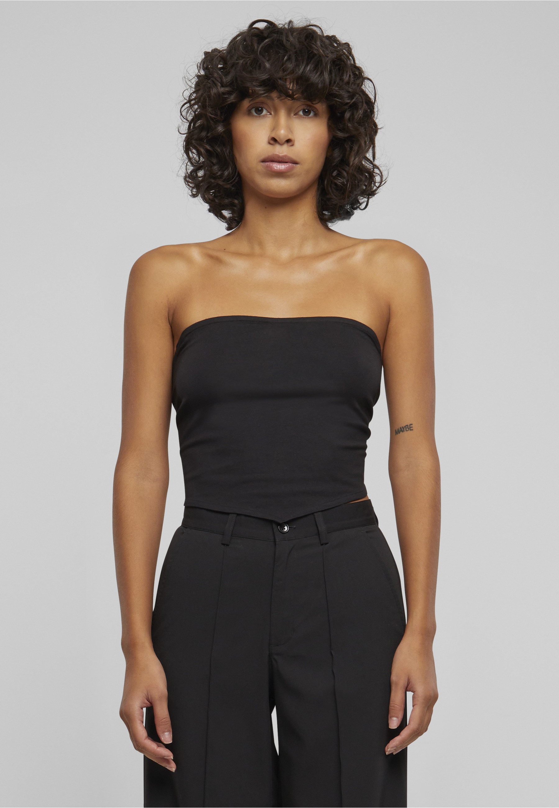 URBAN CLASSICS Shirttop »Urban Classics Damen Ladies Knotted Bandeau«