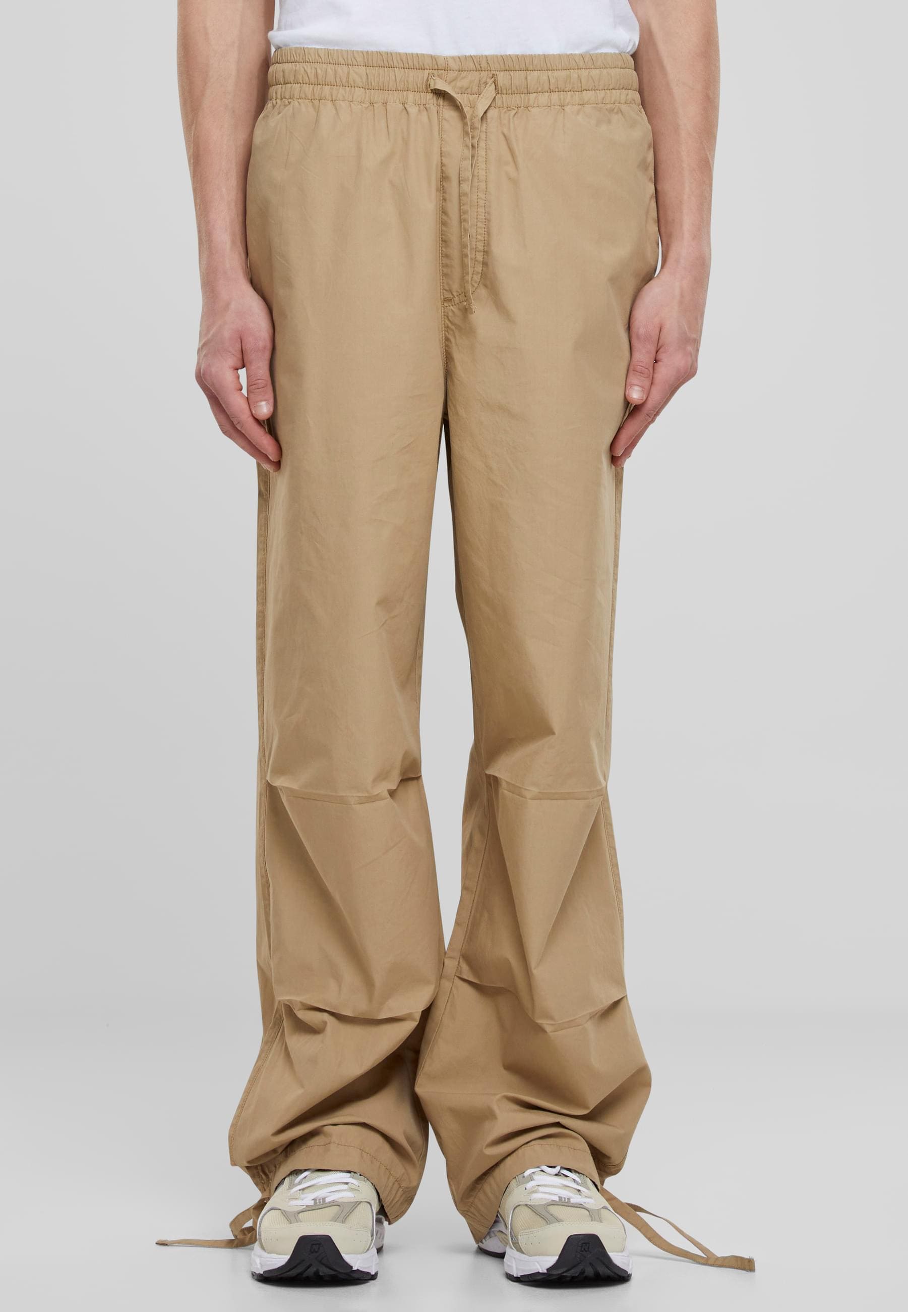 URBAN CLASSICS Stoffhose »Urban Classics Wide Poplin Pants«, (1 tlg.)