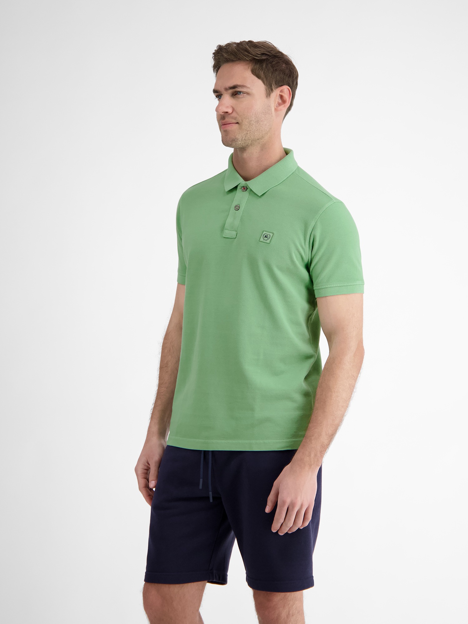LERROS Poloshirt »Herren Poloshirt in gewaschener Optik«