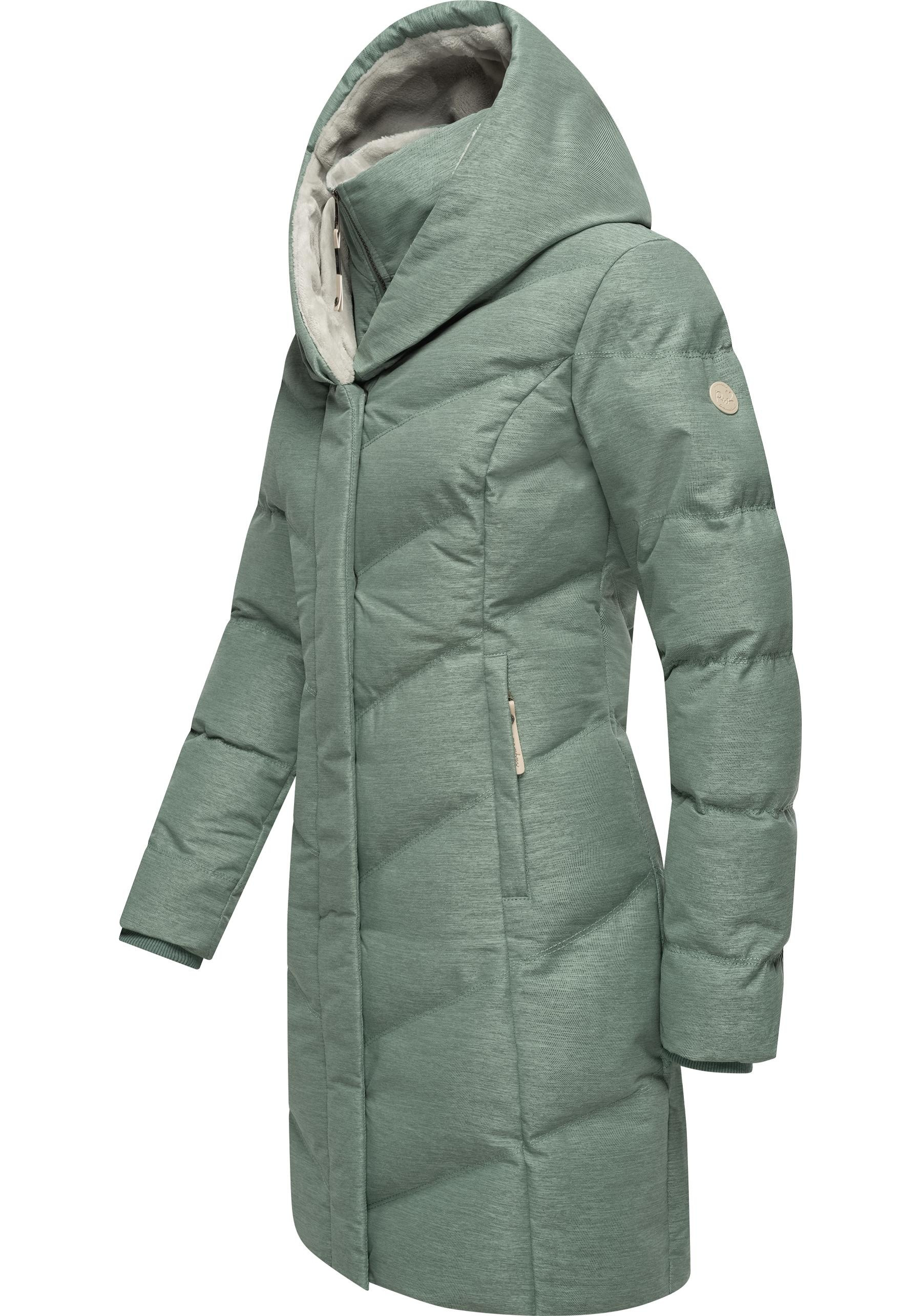 Ragwear Steppmantel "Natalka Cosy" wasserdichter Mantel mit flauschigem Kun günstig online kaufen