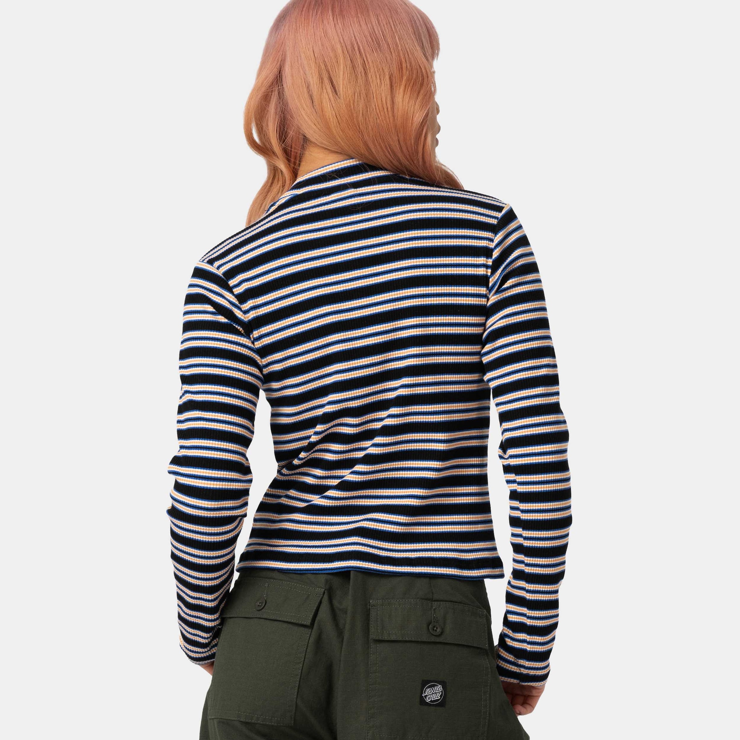 Santa Cruz Langarmshirt »OPUS DOT MOCK NECK LS TOP«, (1 tlg.)
