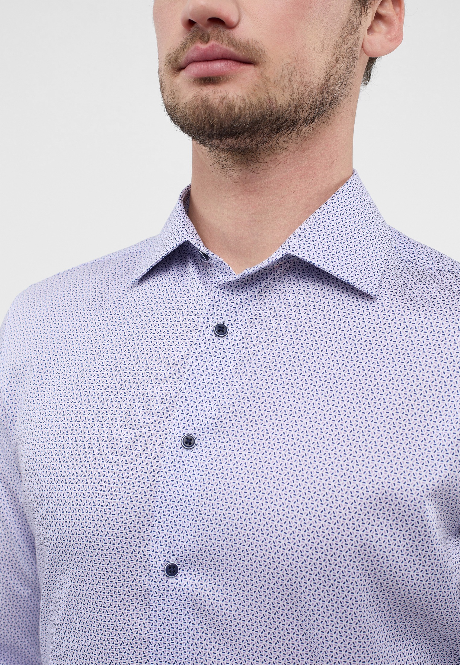 Thumbnail - Eterna Langarmhemd "SLIM FIT" NON IRON (bügelfrei)