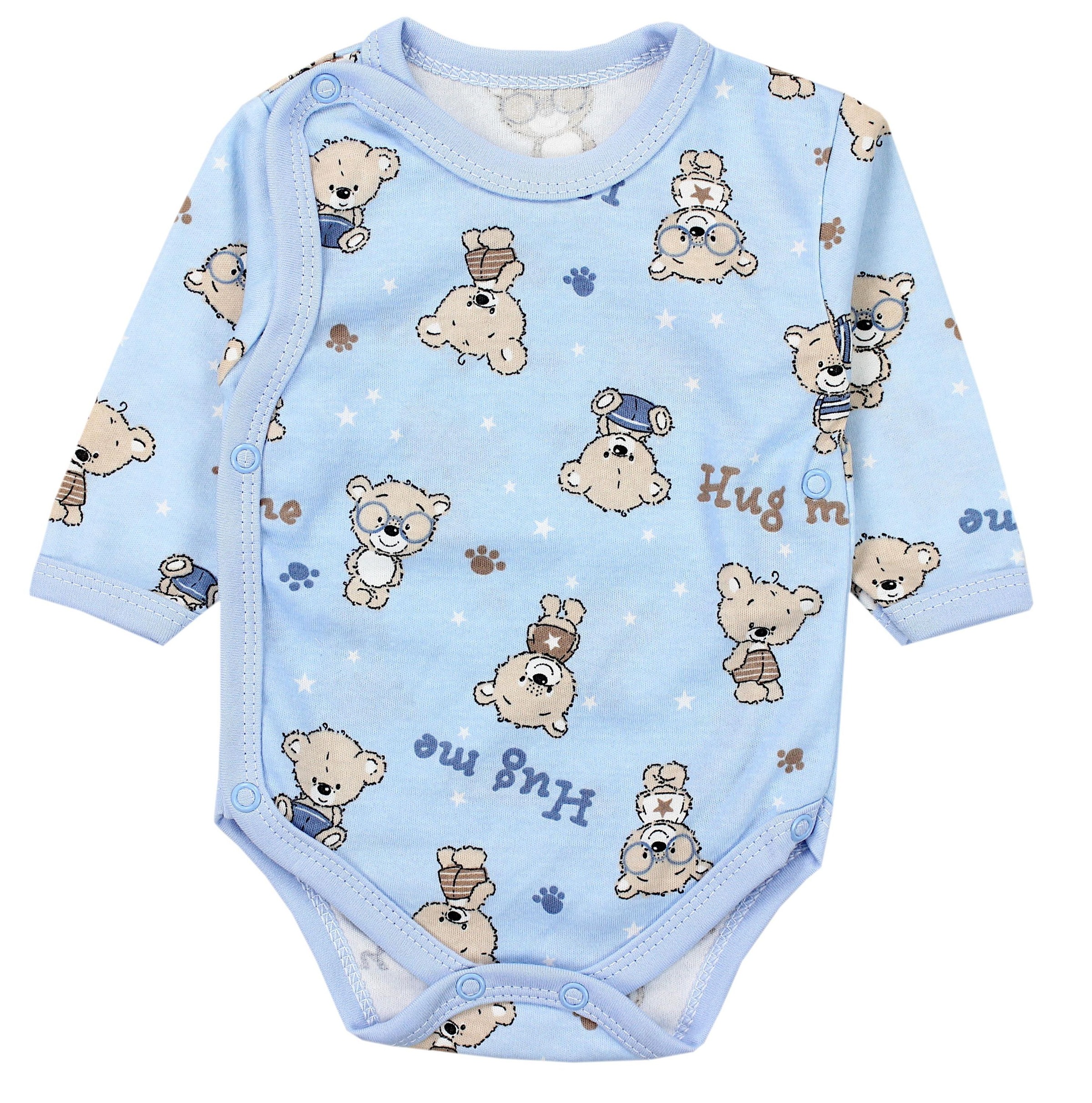 TupTam Langarmwickelbody »Wickelbody Baby Langarm Wickelbody im 5er Set«