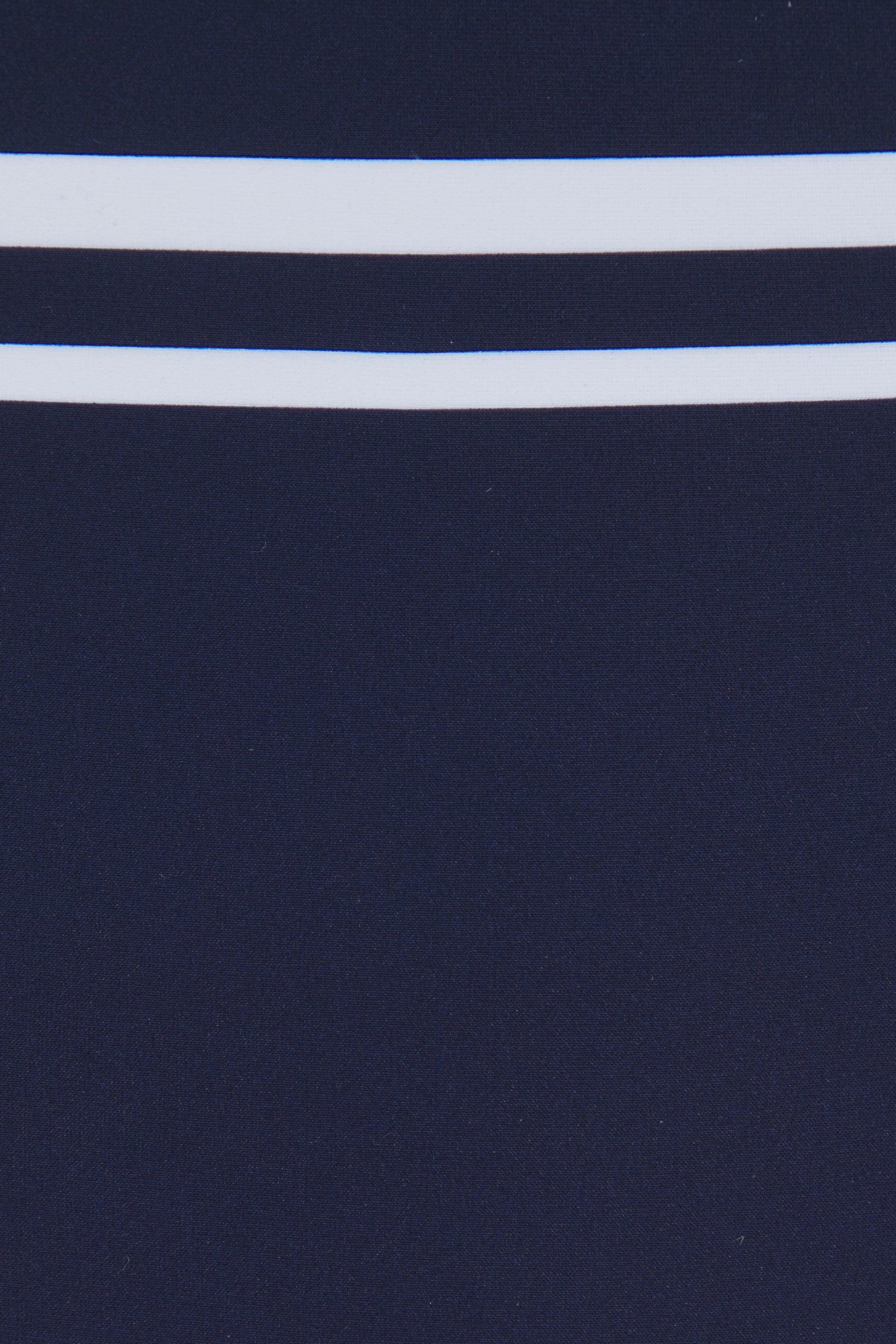 Bikini-Hose LASCANA "Myst", Gr. 44, N-Gr, blau (marine), Recycling-Polyamid, gestreift, Badehosen Bikini-Hose, in höherer Schnittform 3