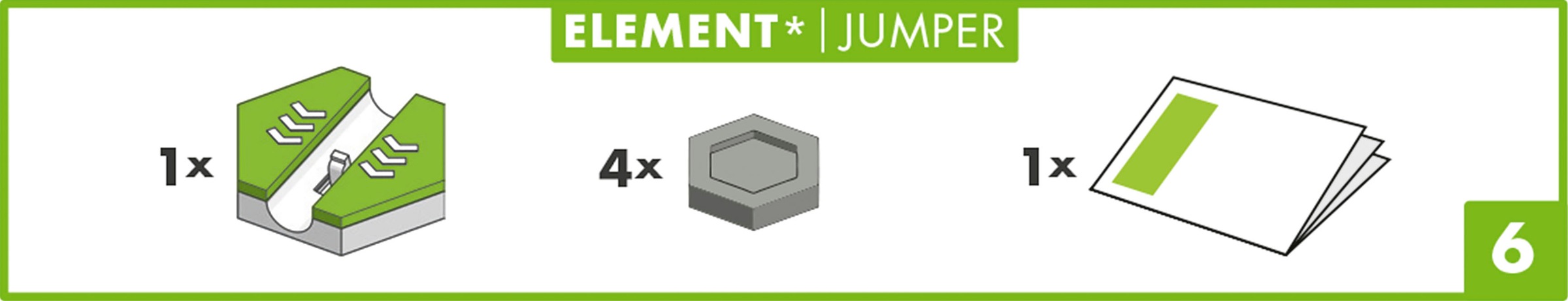 Ravensburger Kugelbahn-Bausatz »GraviTrax Element Jumper«, Made in Europe
