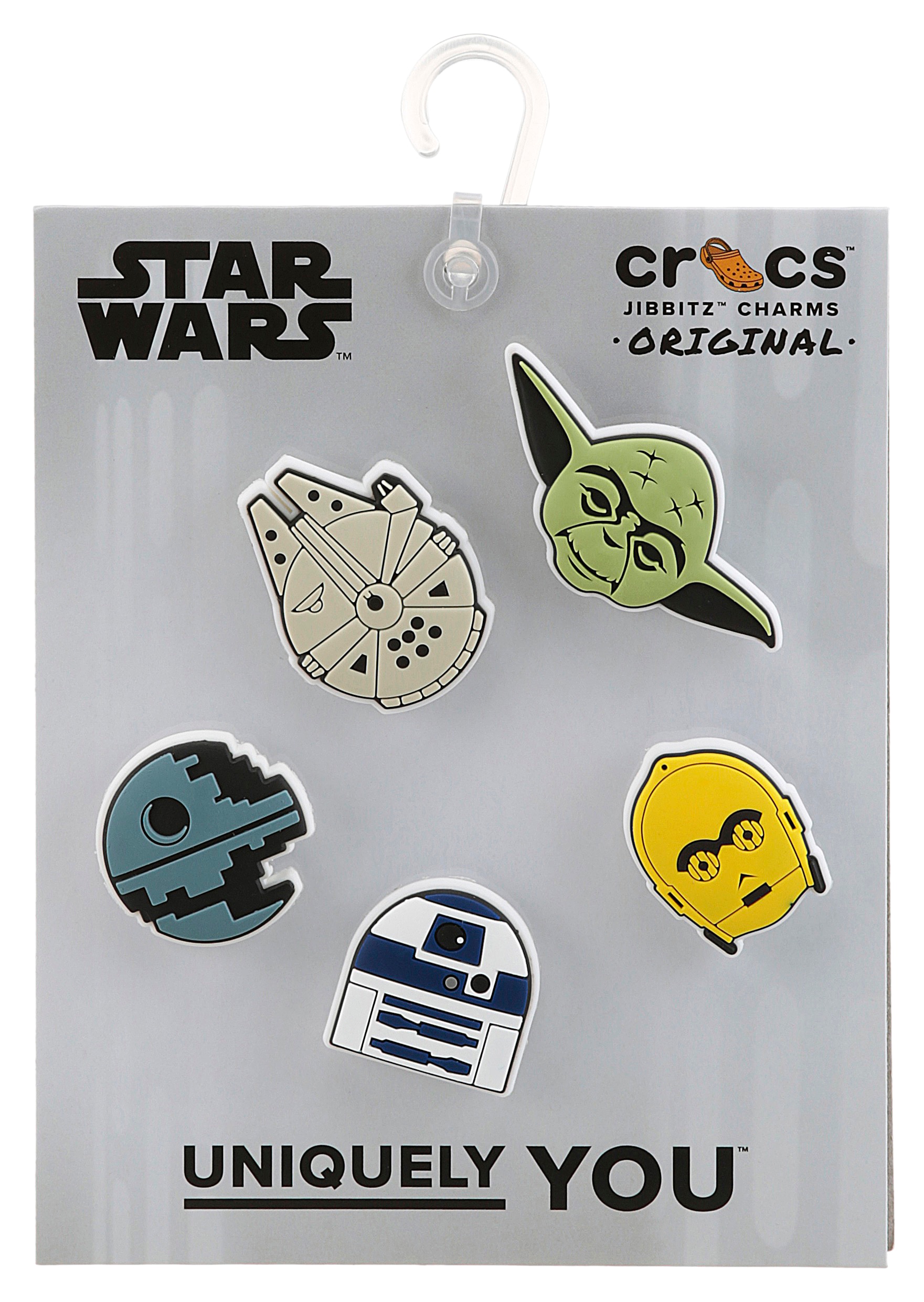 Crocs Schuhanstecker »Jibbitz™ Star Wars«, (Set, 5 tlg., Kein Spielzeug. Nicht für Kinder unter 3 Jahren geeignet), mit Star Wars Figuren