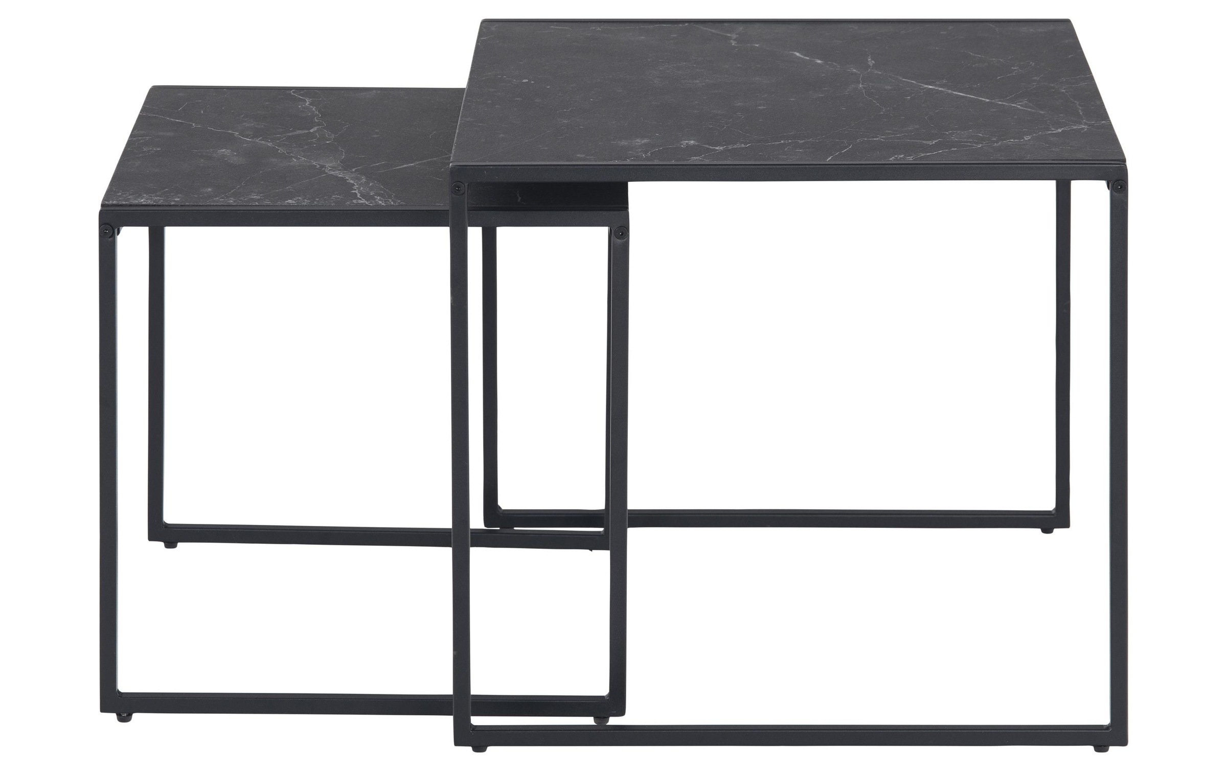 AC Design Beistelltisch »Infinity 2 Stück Schwarz«