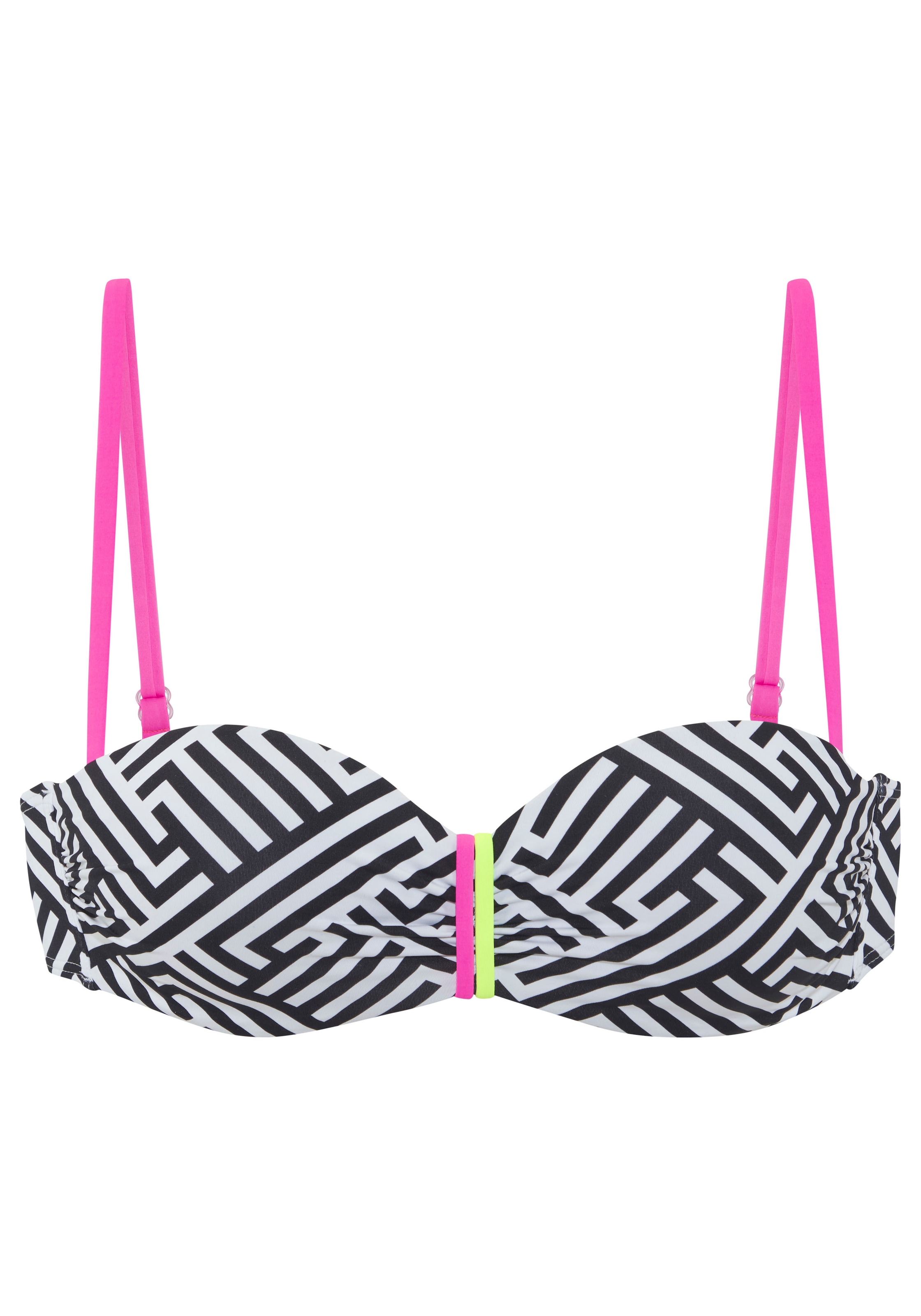 Buffalo Bügel-Bandeau-Bikini-Top »Gio«, Mit kontrastfarbigen Details