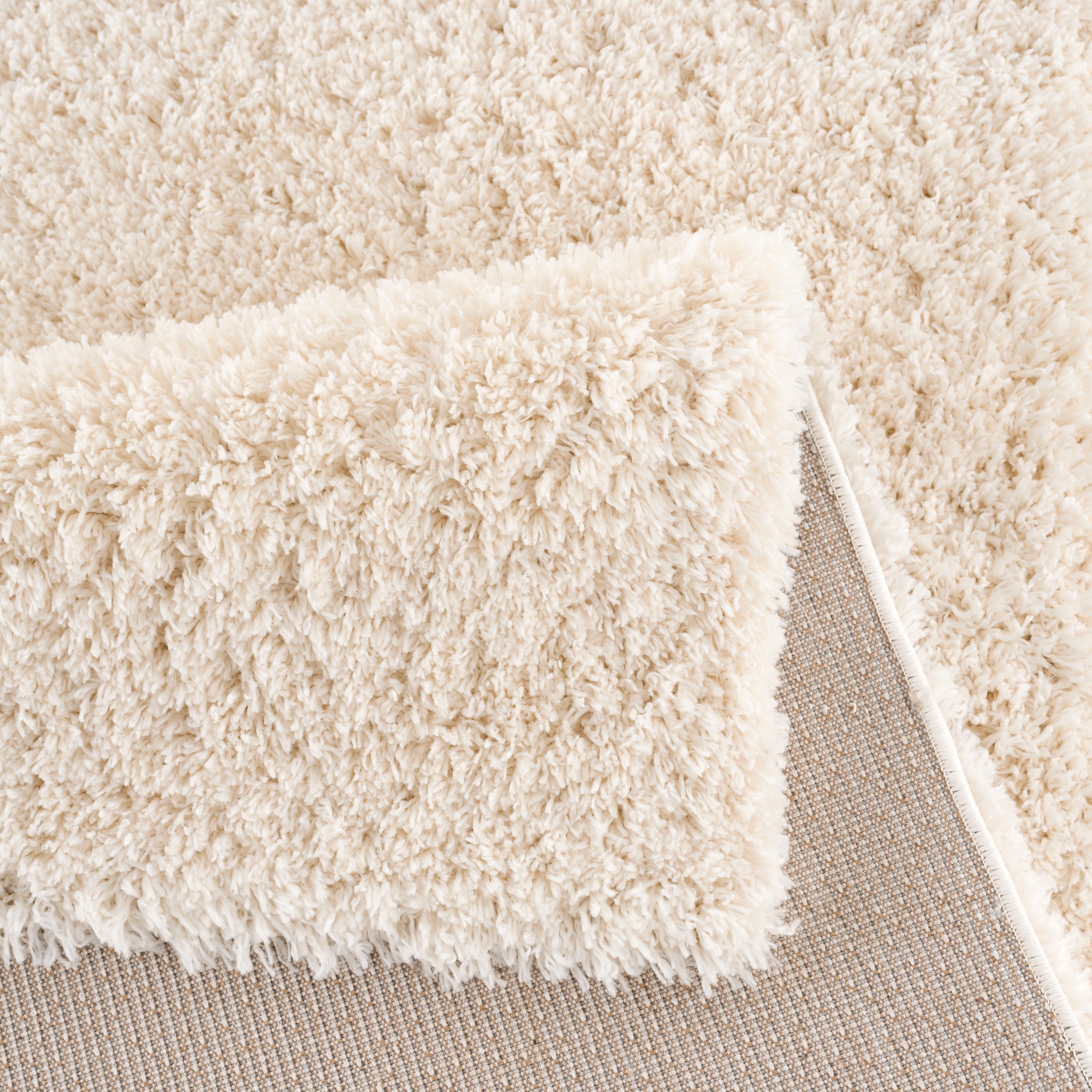 Hochflor-Teppich SANAT "Porto", beige (creme), B:140cm H:45mm L:200cm, Kunstfaser, Teppiche, Wohnzimmer, Langflor, Shaggy, auch als Läufer 2