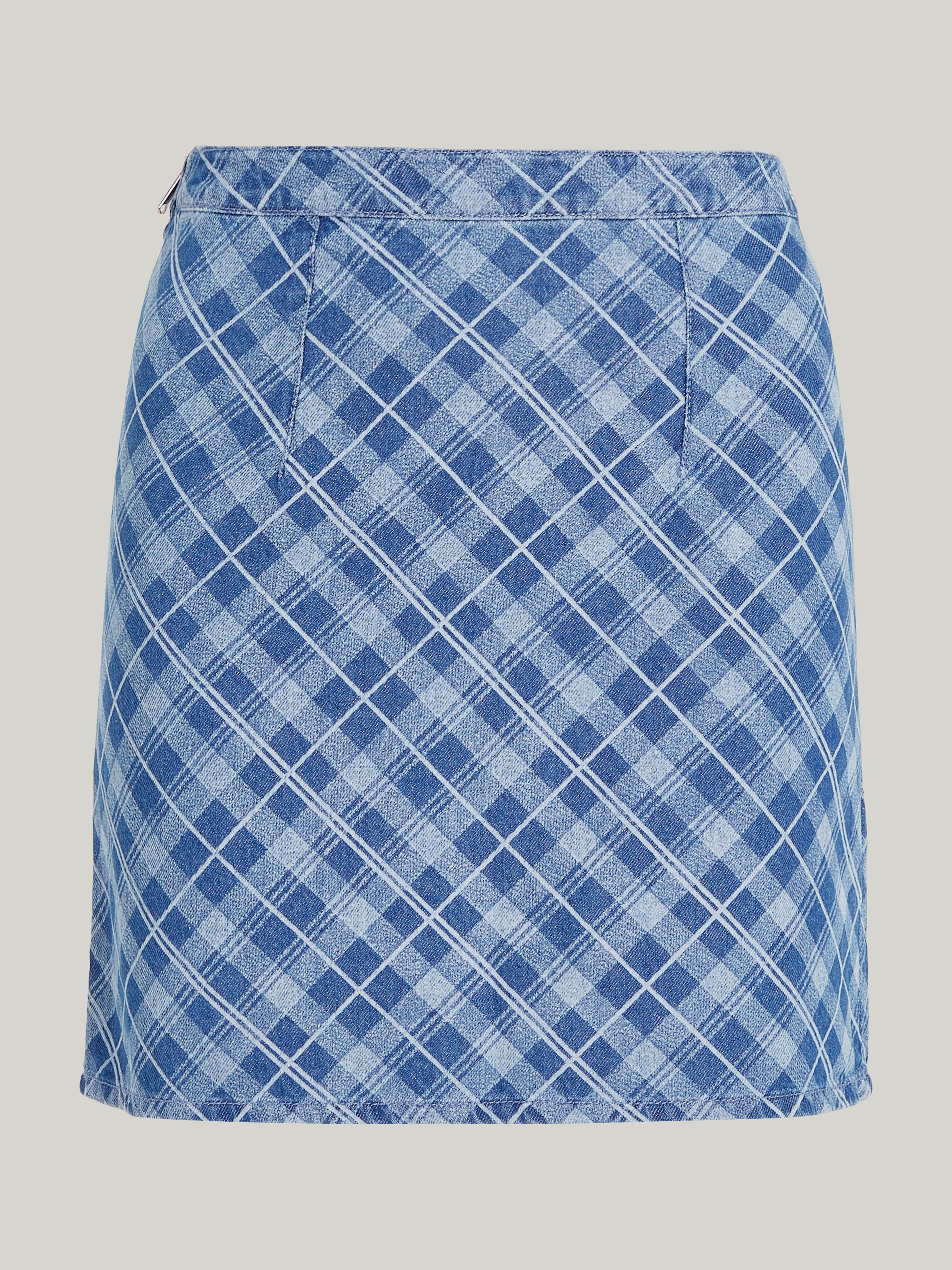 Tommy Jeans Webrock »TJW TARTAN CHECK CHAMBRAY SKIRT«, Webrock im modischem Tartan Karodessin