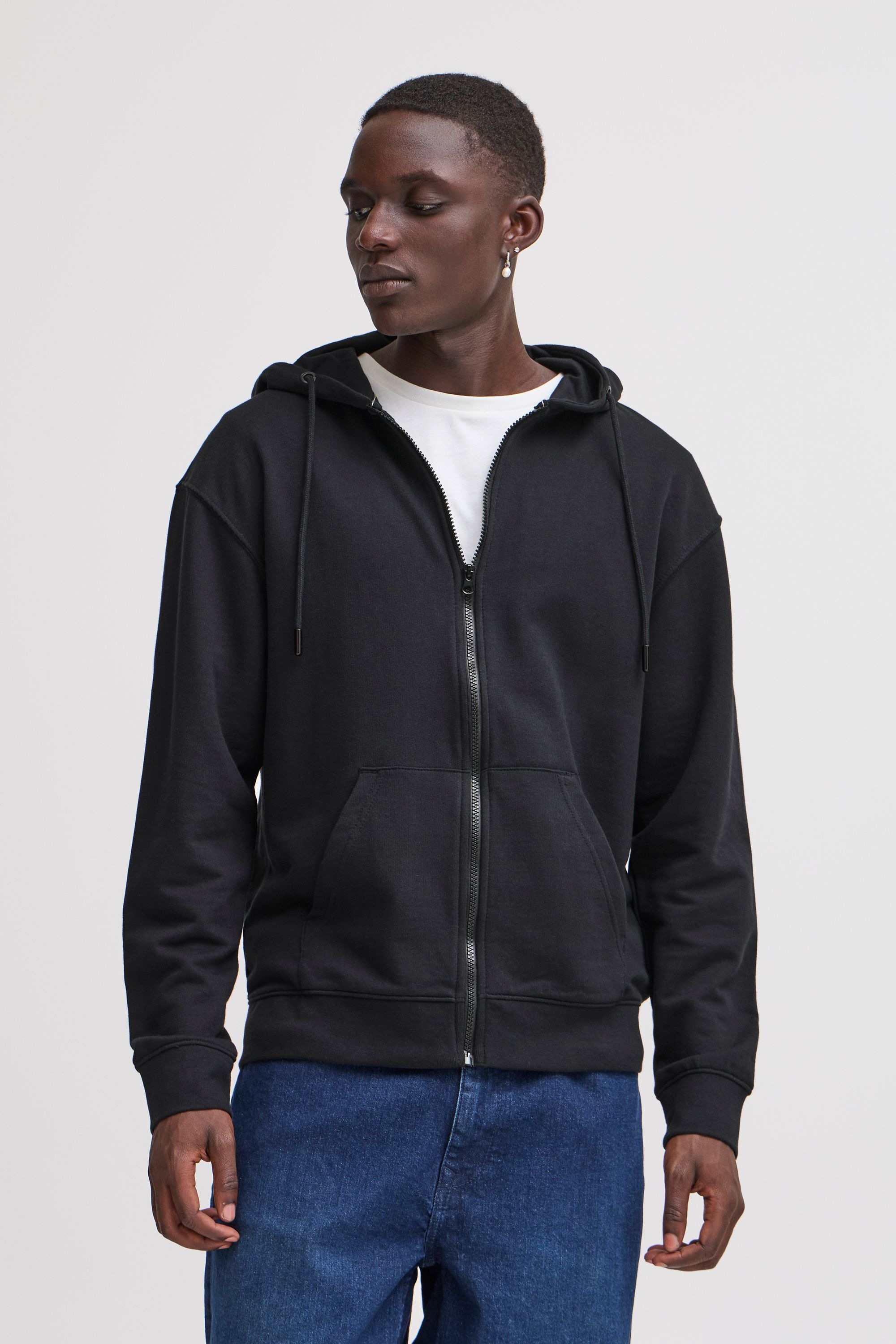 Sweatjacke BLEND "Sweatjacke BHBrody", Damen, Gr. XL, schwarz, Obermaterial: 60% Baumwolle CO. 40% Polyester PES., Sweatjacken Sweatjacke 5